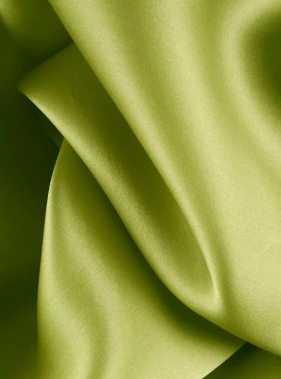 Pesto Green Satin