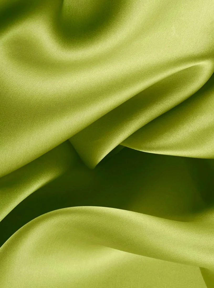 Pesto Green Satin - Image 3
