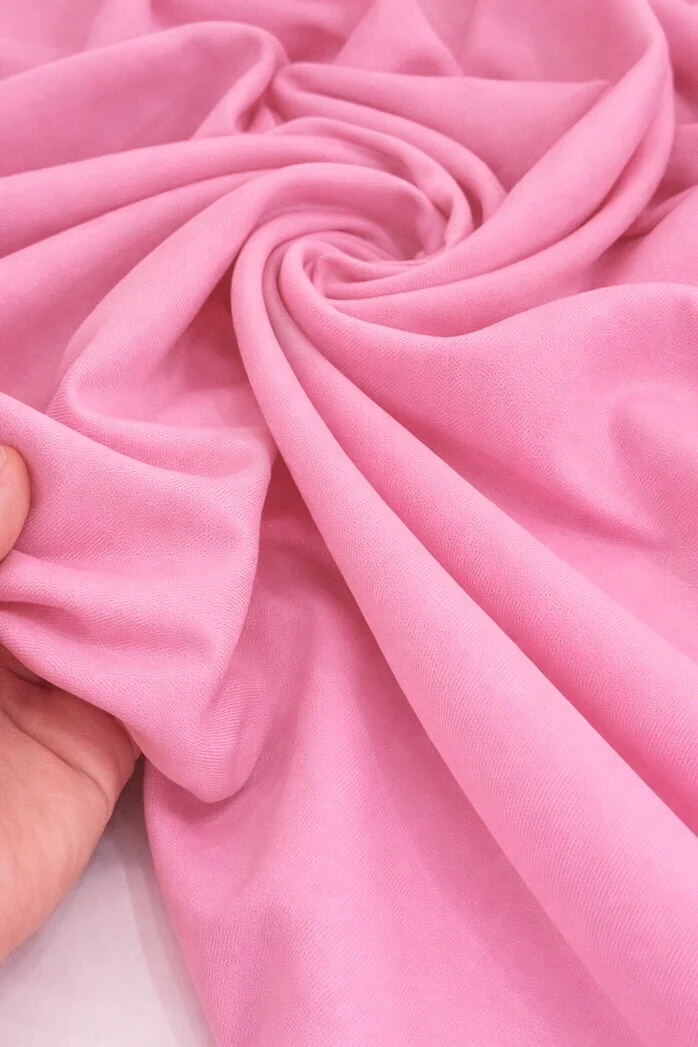 Pink Denim Look Stretch Twill