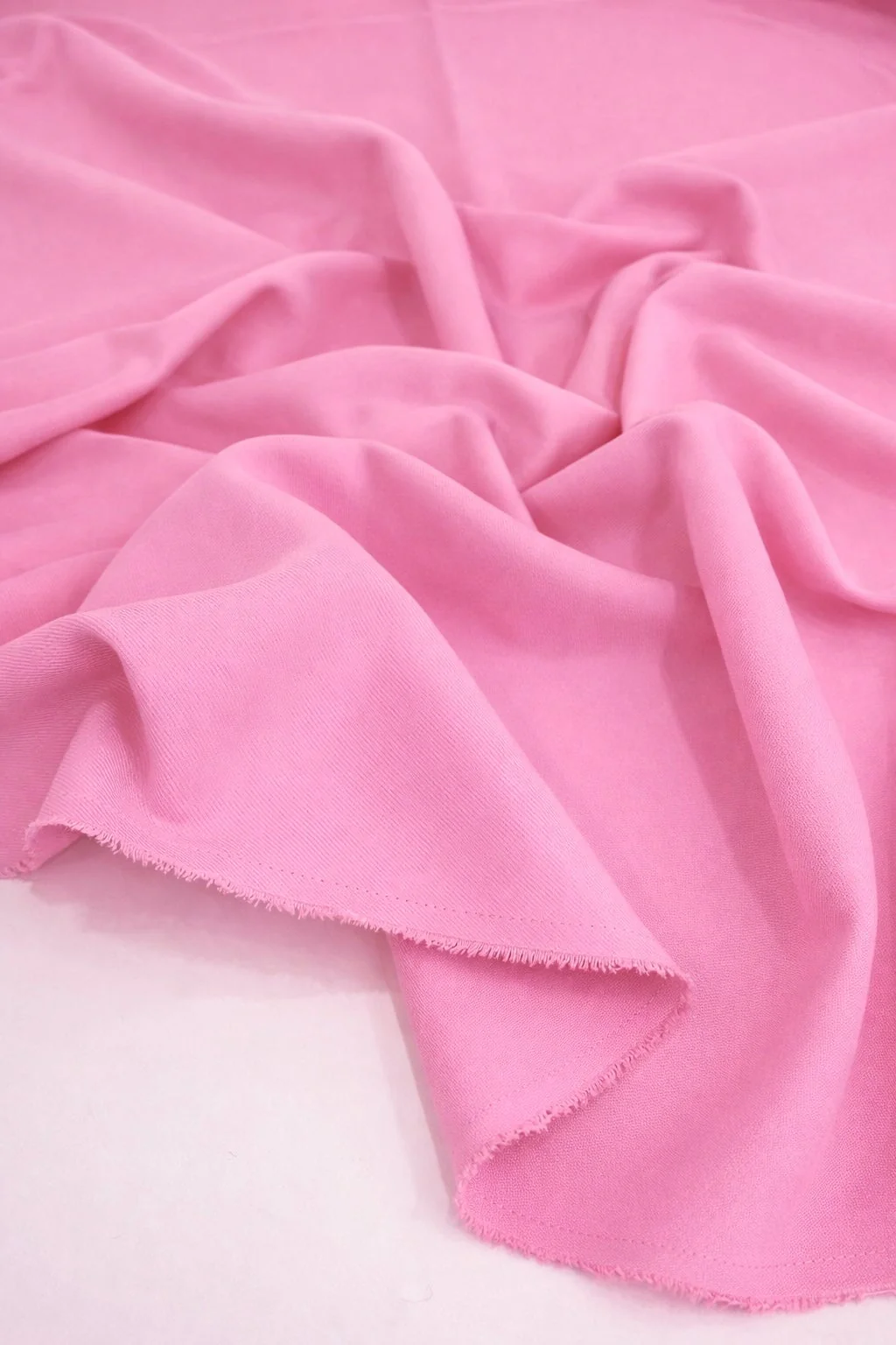 Pink Denim Look Stretch Twill - Image 3