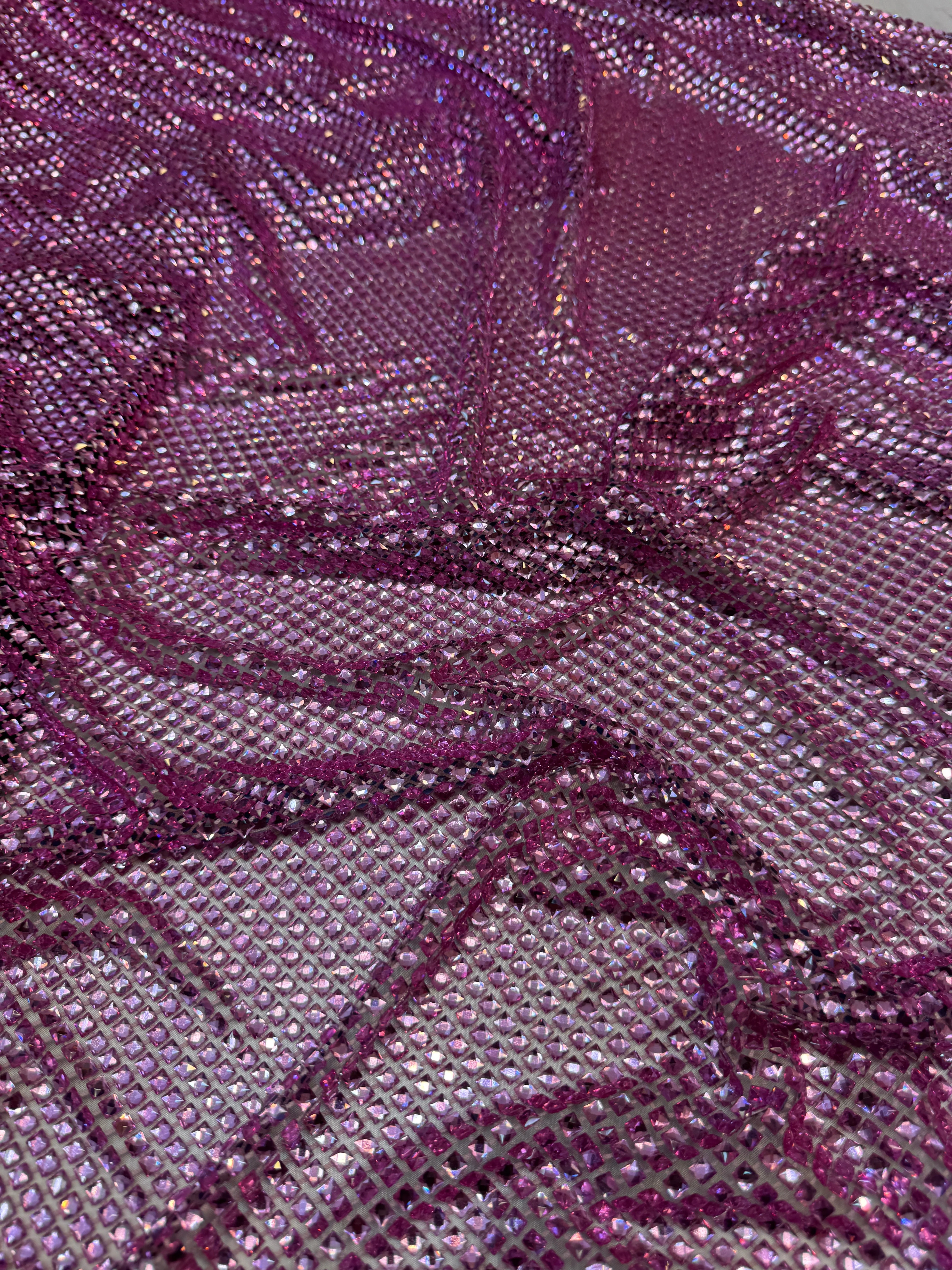 Pink Luxury Rhinestone Mesh - Image 5