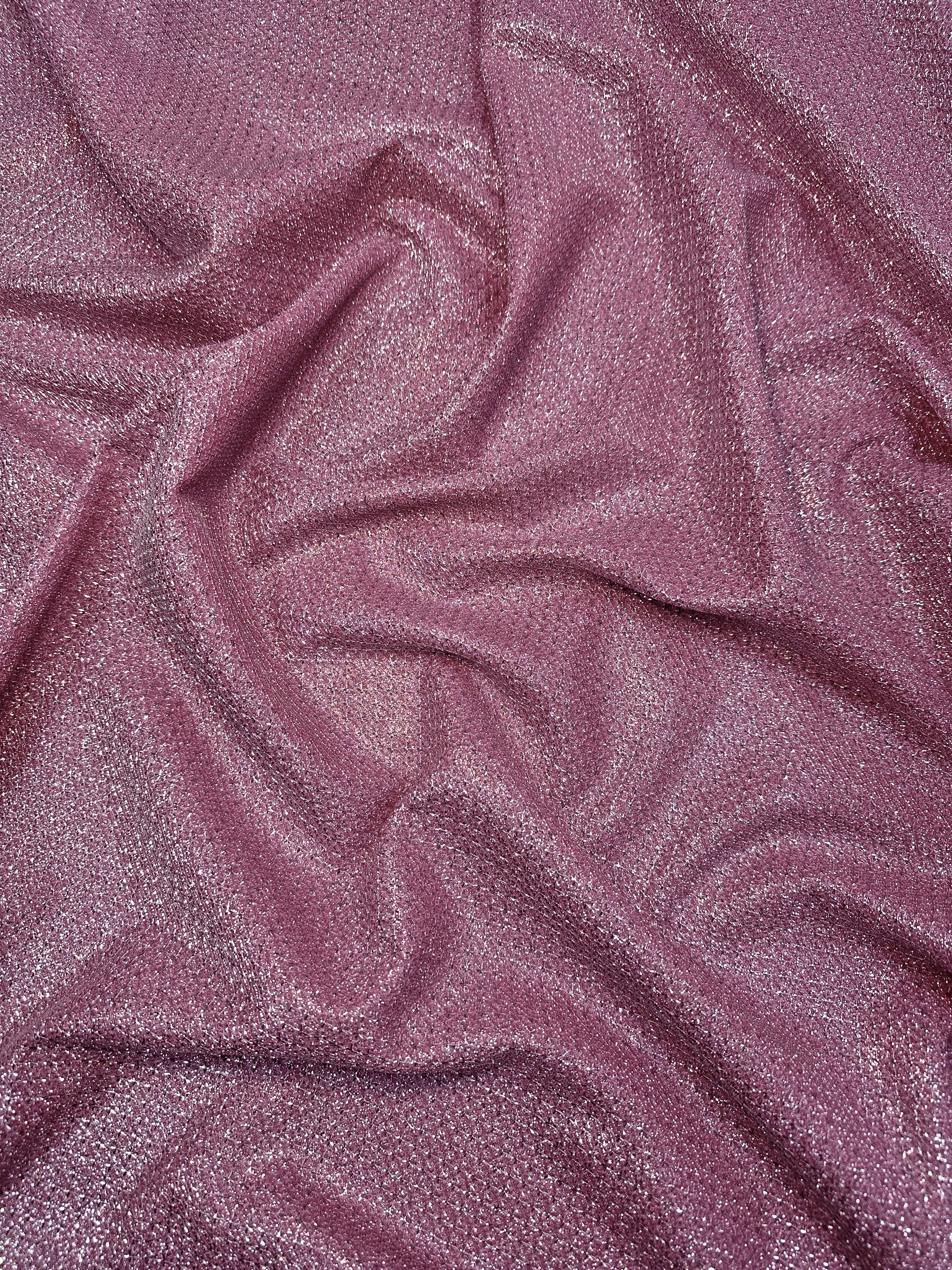 Pink Crackle Shimmery Lurex