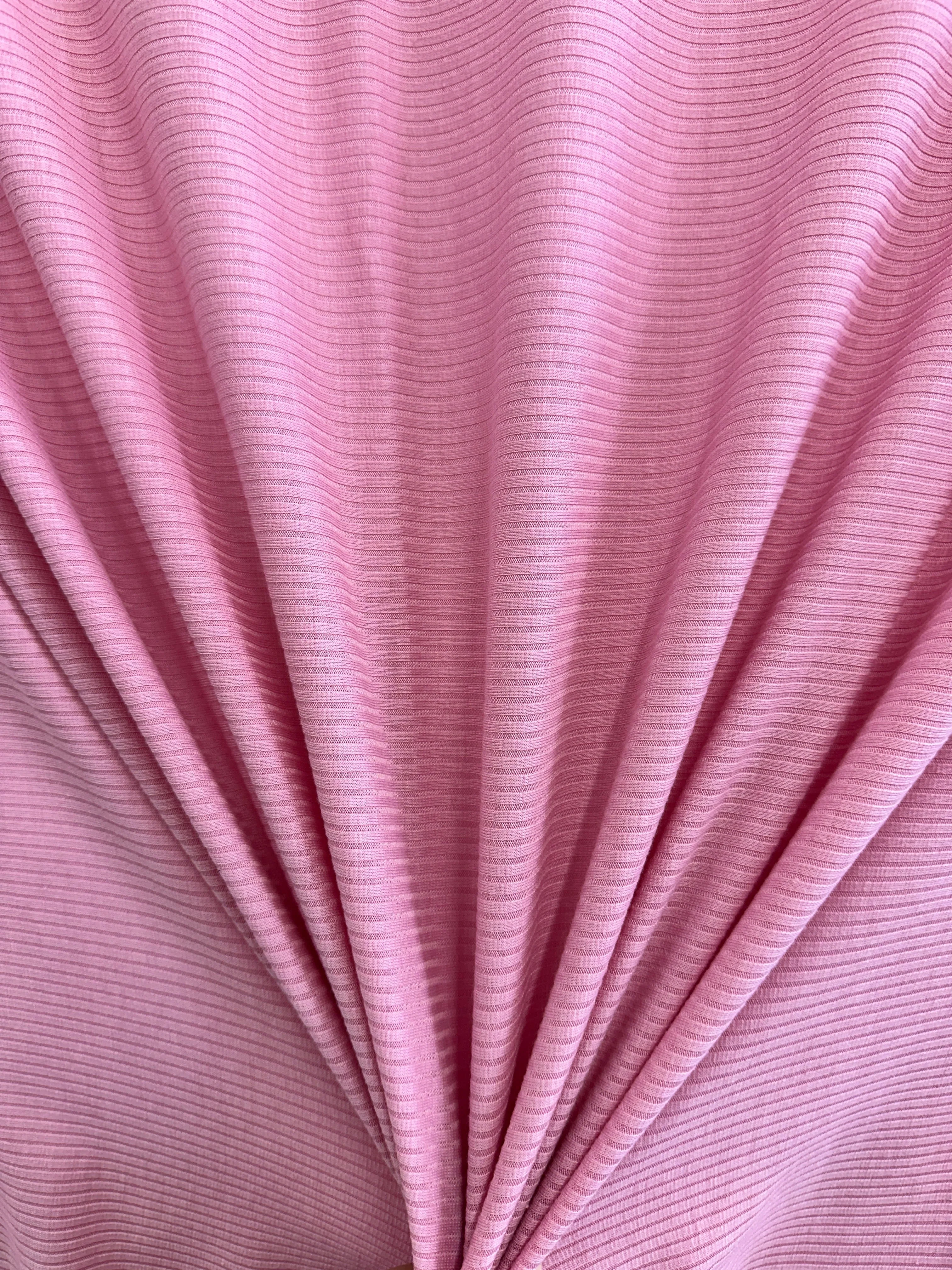 Pink Solid Rib Knit - Image 7