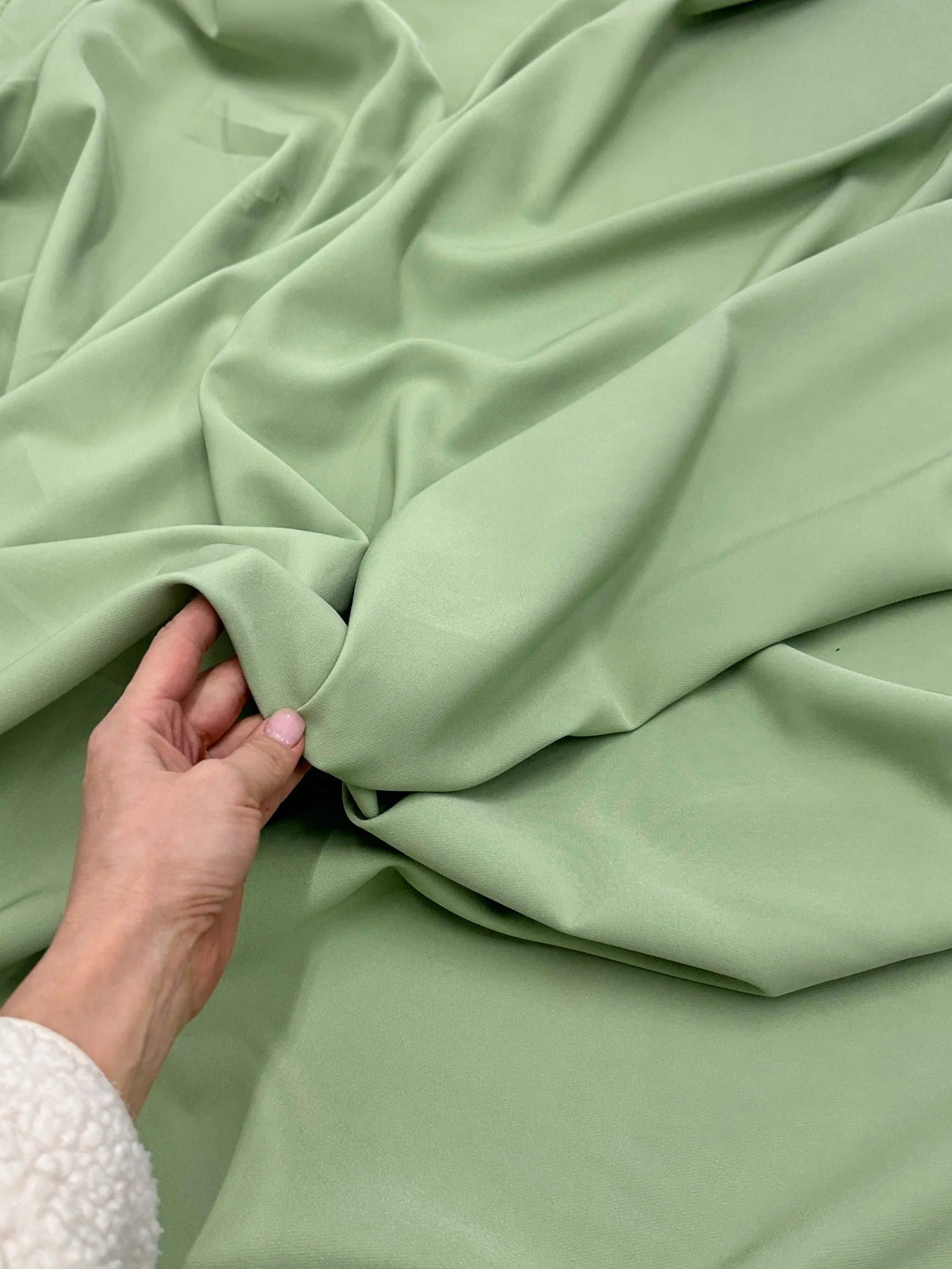Pistachio Stretch Crepe - Image 10
