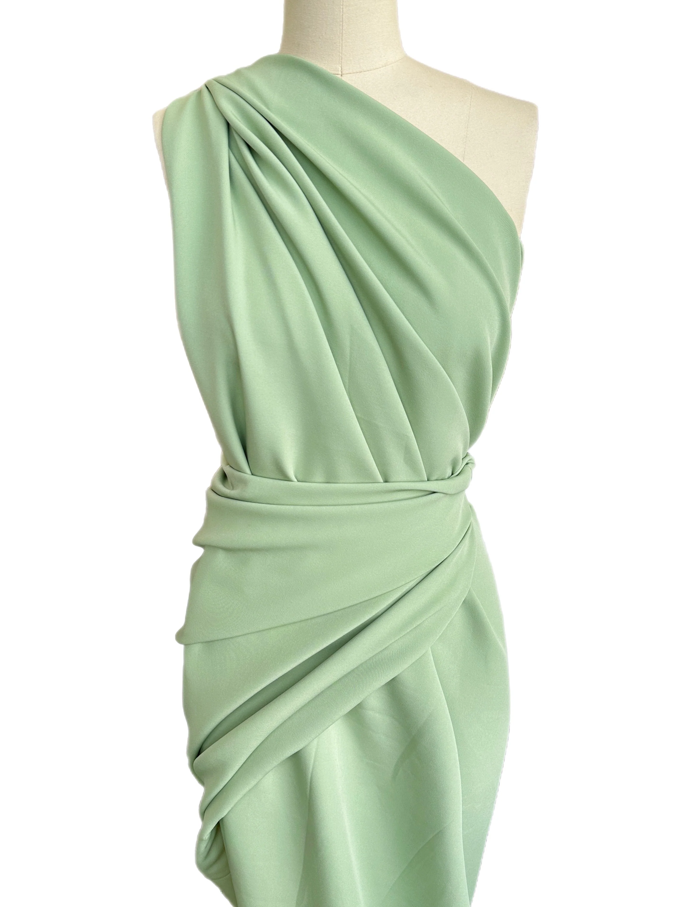 Pistachio Stretch Crepe - Image 3