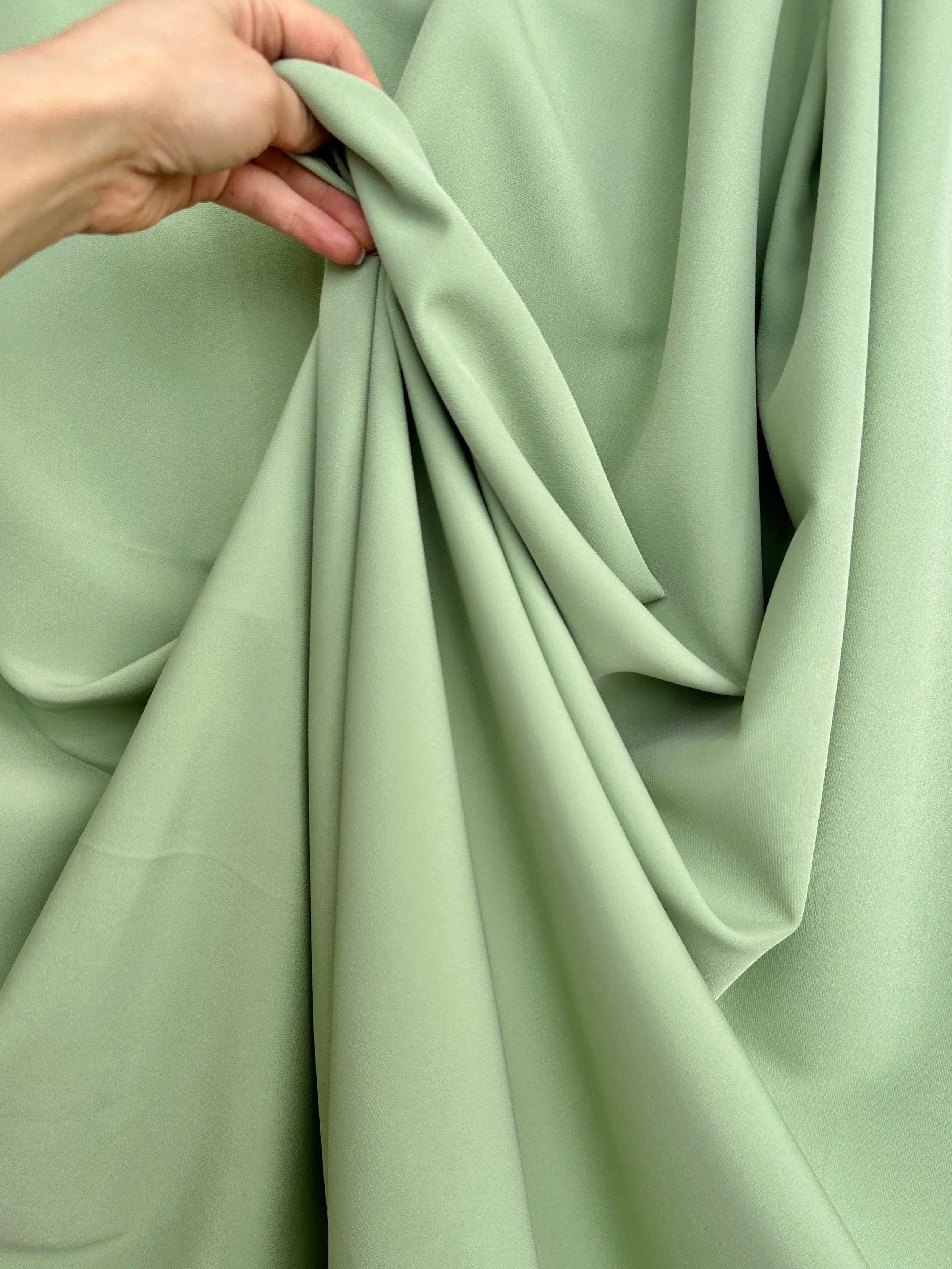 Pistachio Stretch Crepe - Image 6