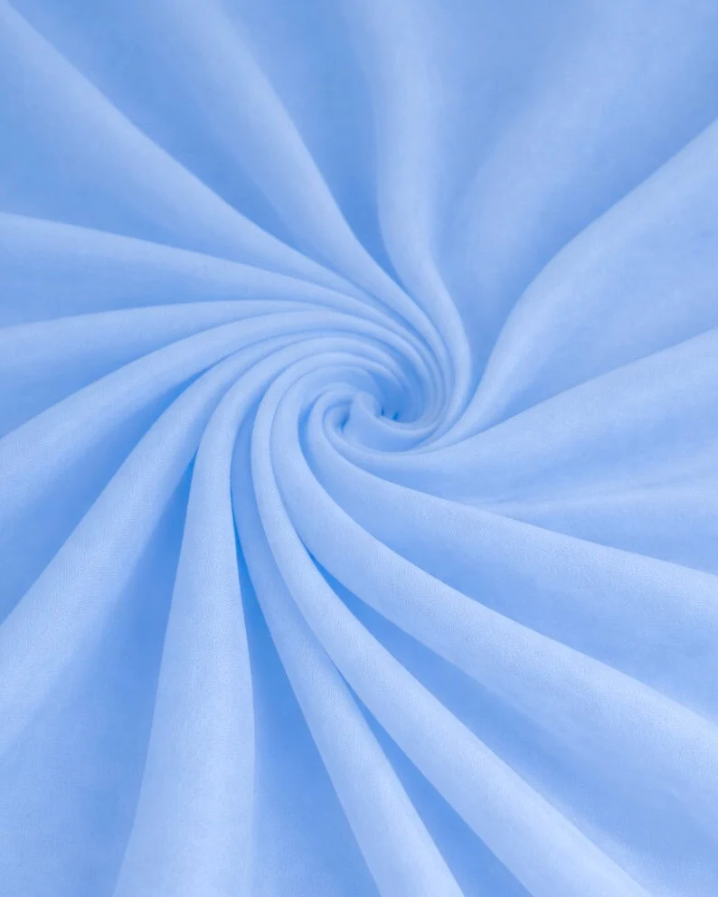 Premium Essential Baby Blue Pongee Lining - Image 2