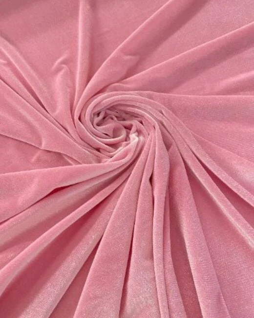 Princess Pink Stretch Velvet