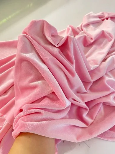 Princess Pink Stretch Velvet - Image 2