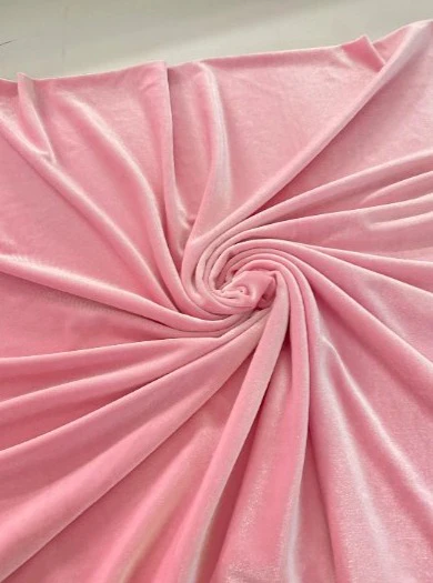 Princess Pink Stretch Velvet - Image 3