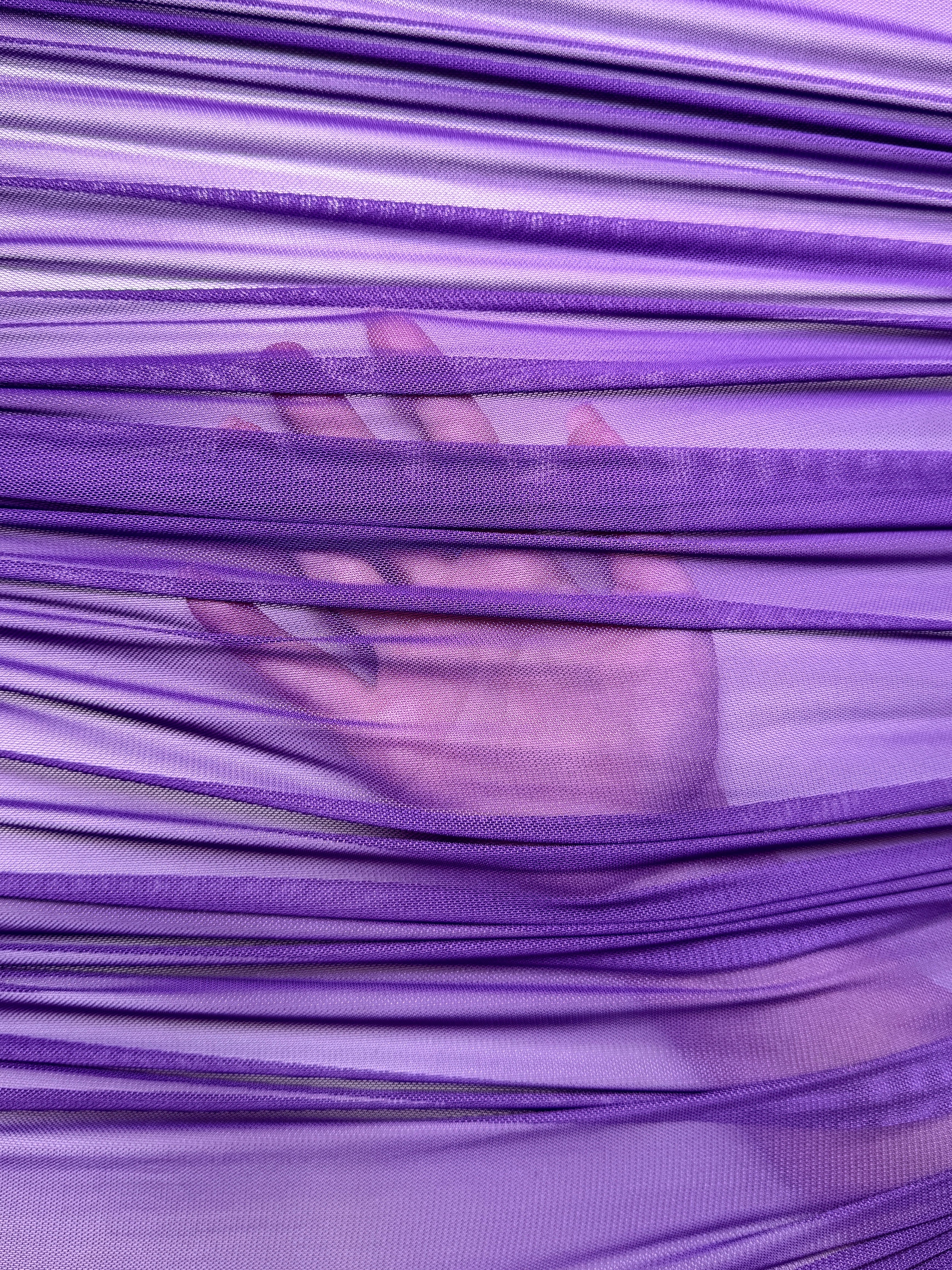 Purple 4 Way Stretch Power Mesh
