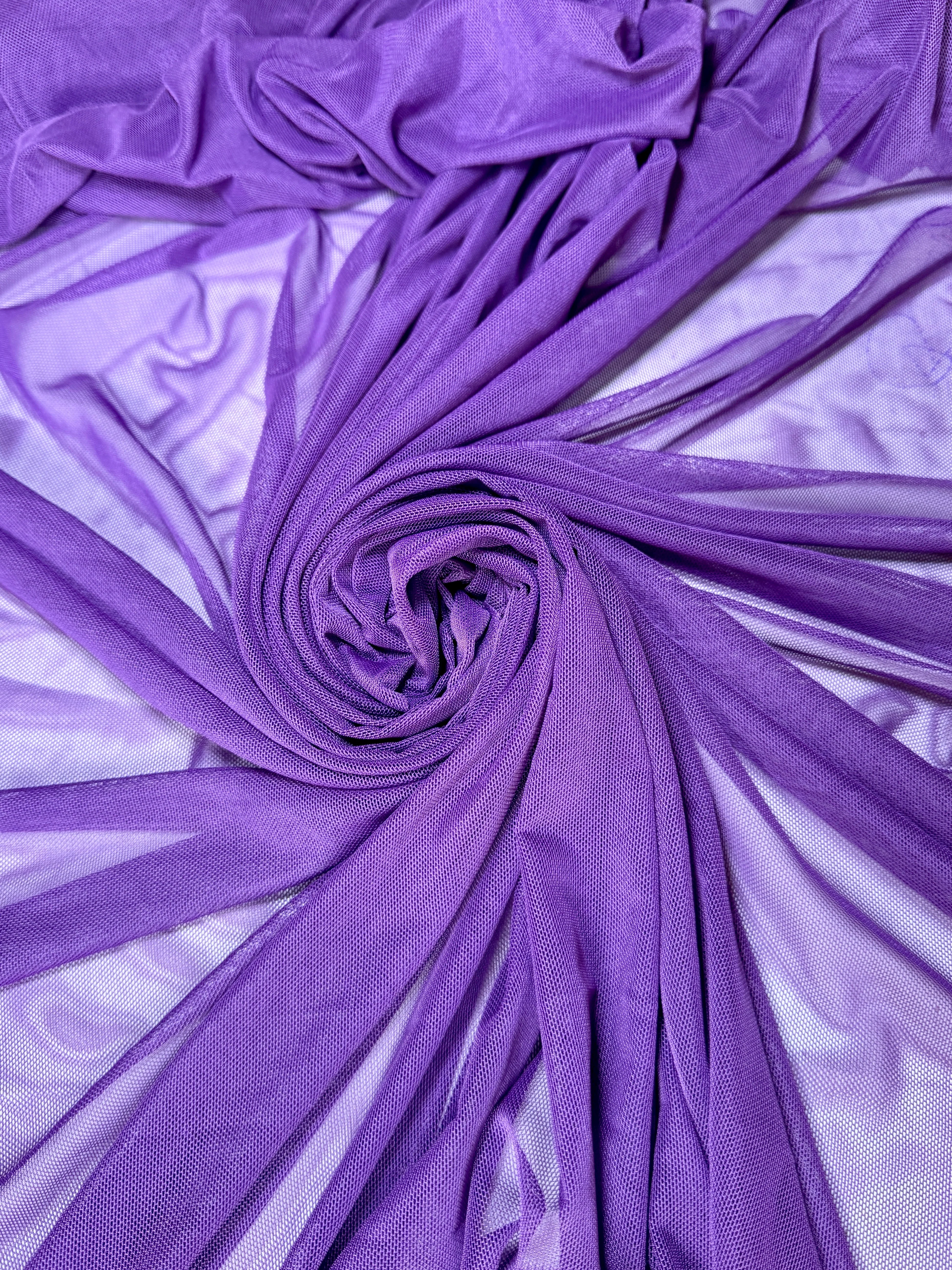 Purple 4 Way Stretch Power Mesh - Image 10