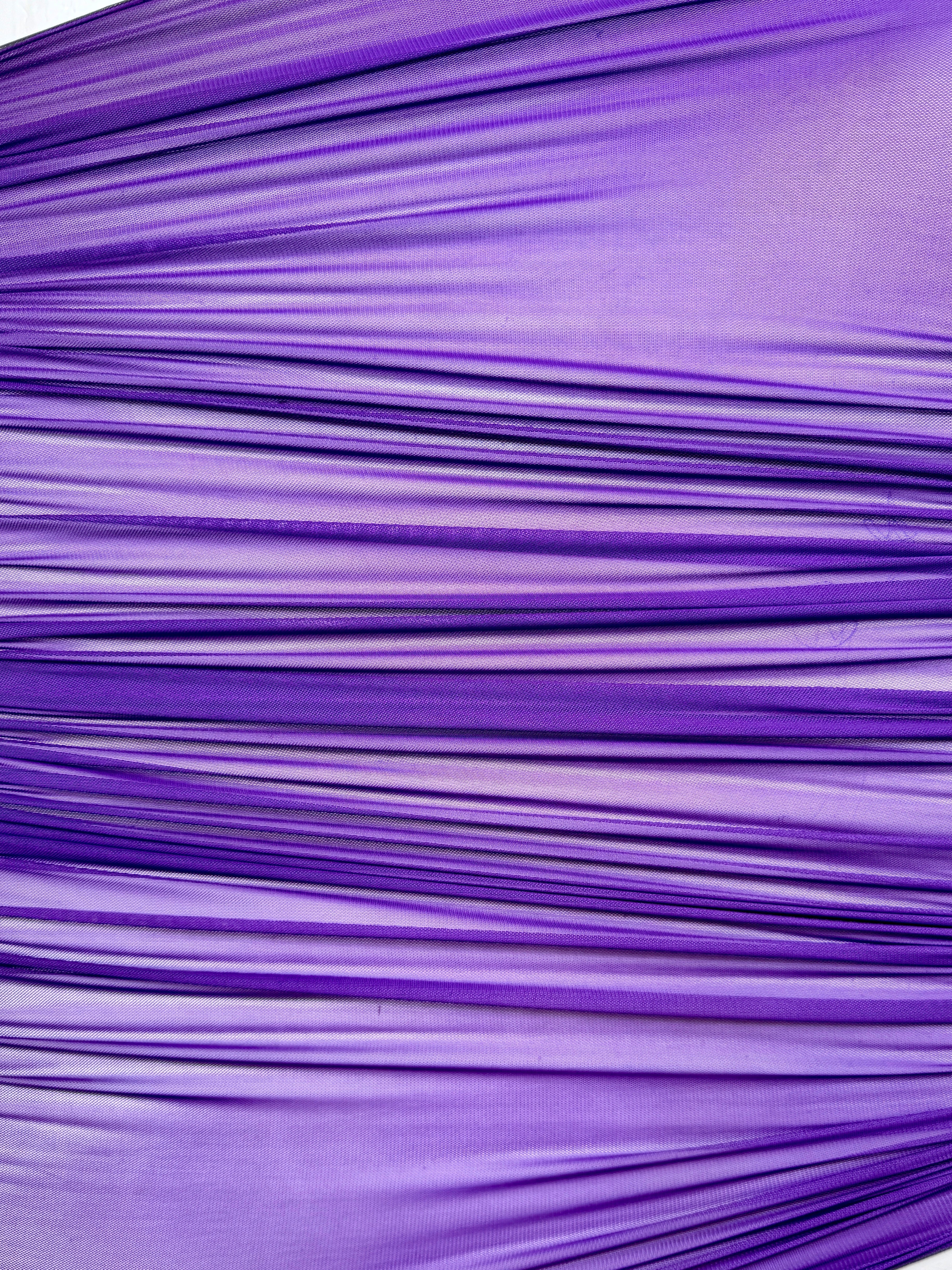 Purple 4 Way Stretch Power Mesh - Image 3