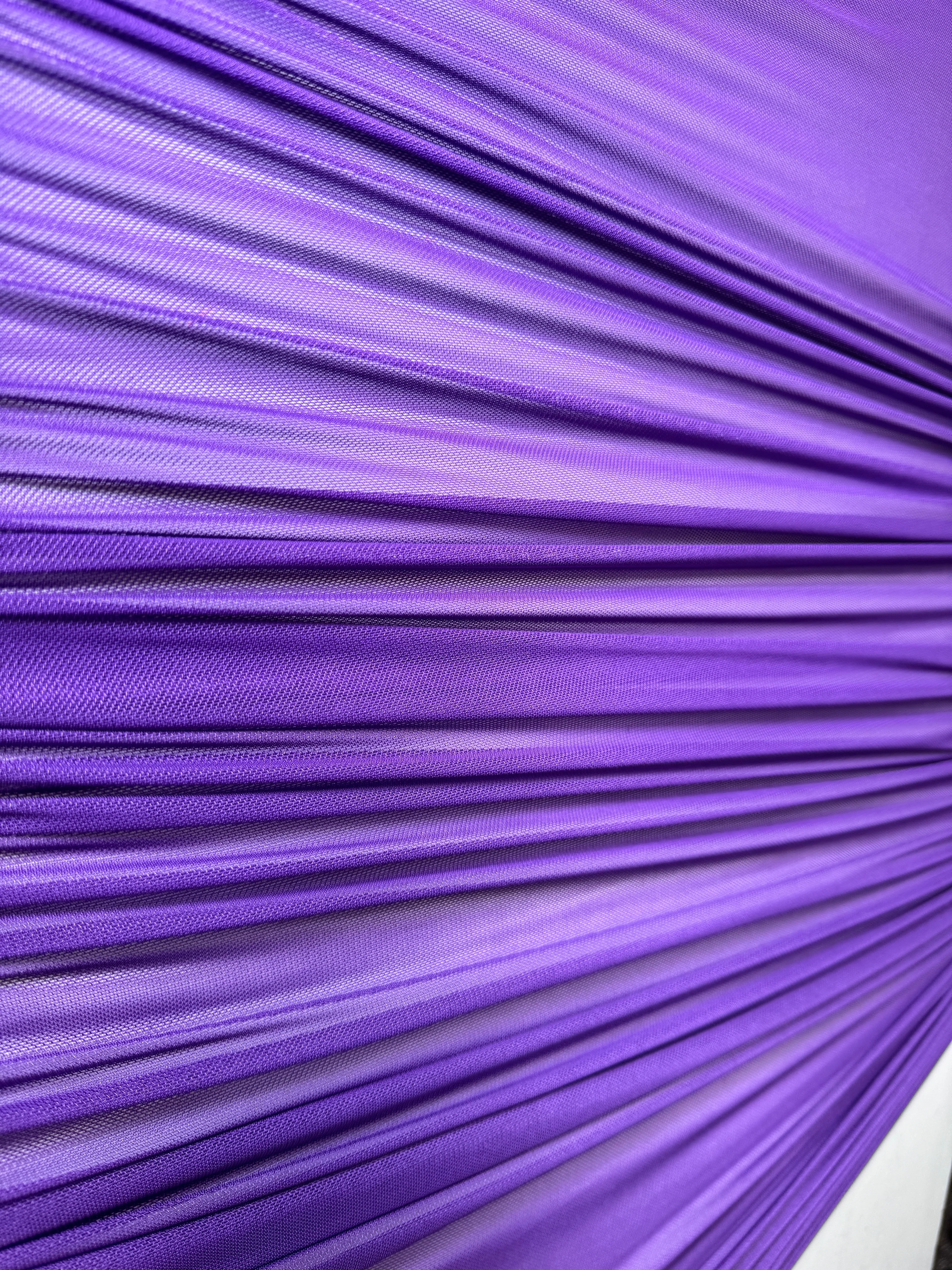 Purple 4 Way Stretch Power Mesh - Image 5
