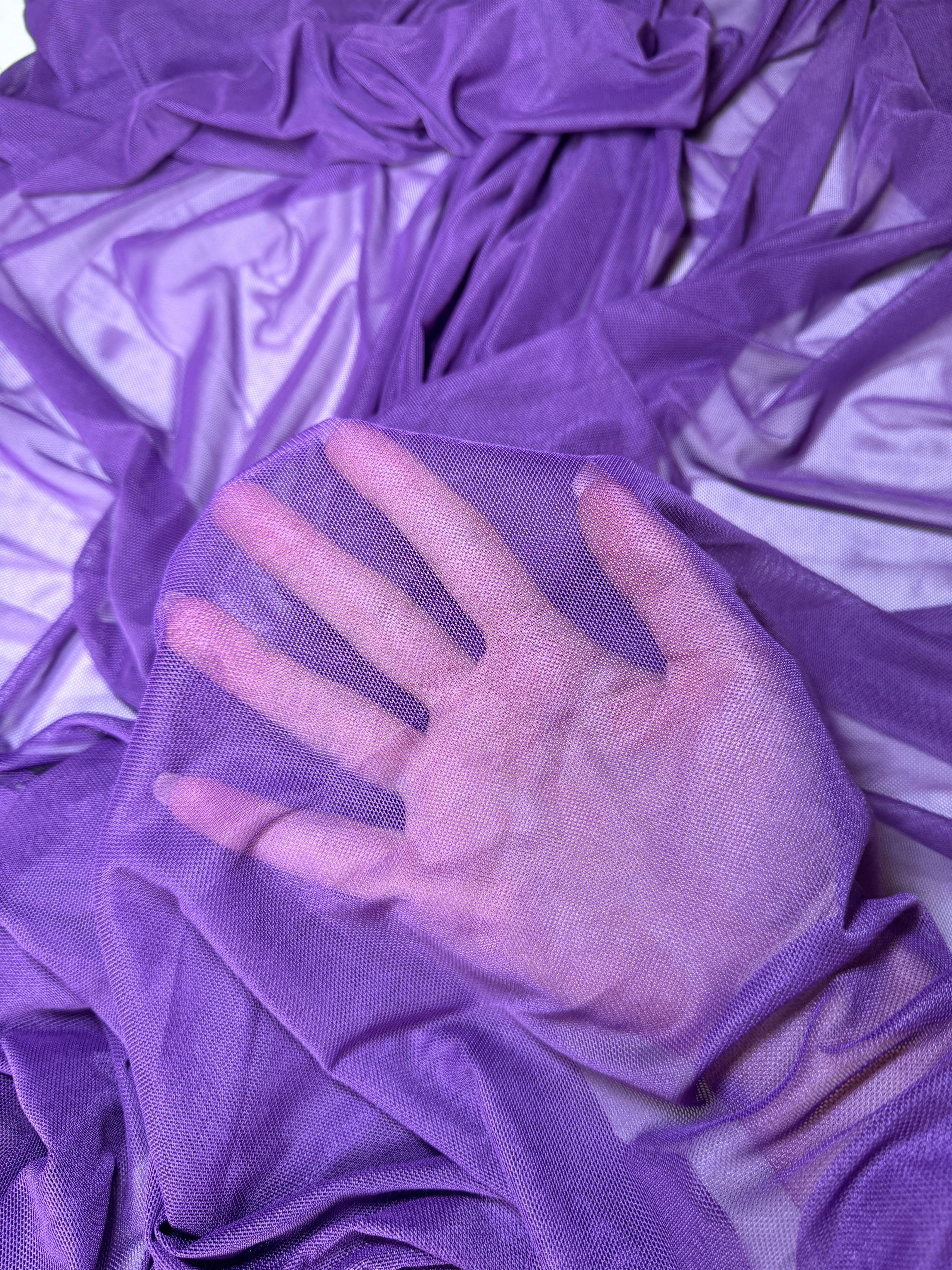 Purple 4 Way Stretch Power Mesh - Image 6