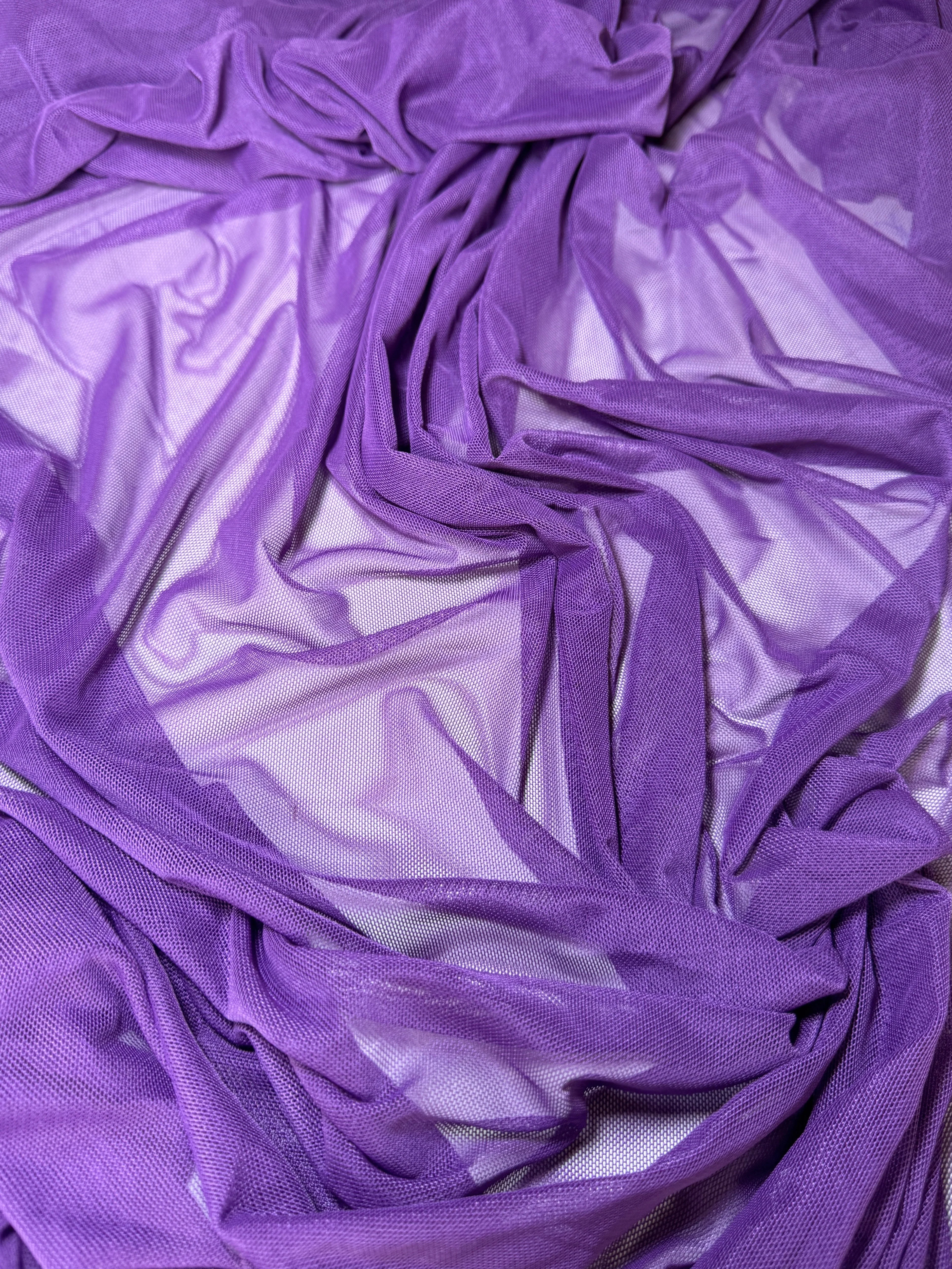 Purple 4 Way Stretch Power Mesh - Image 7