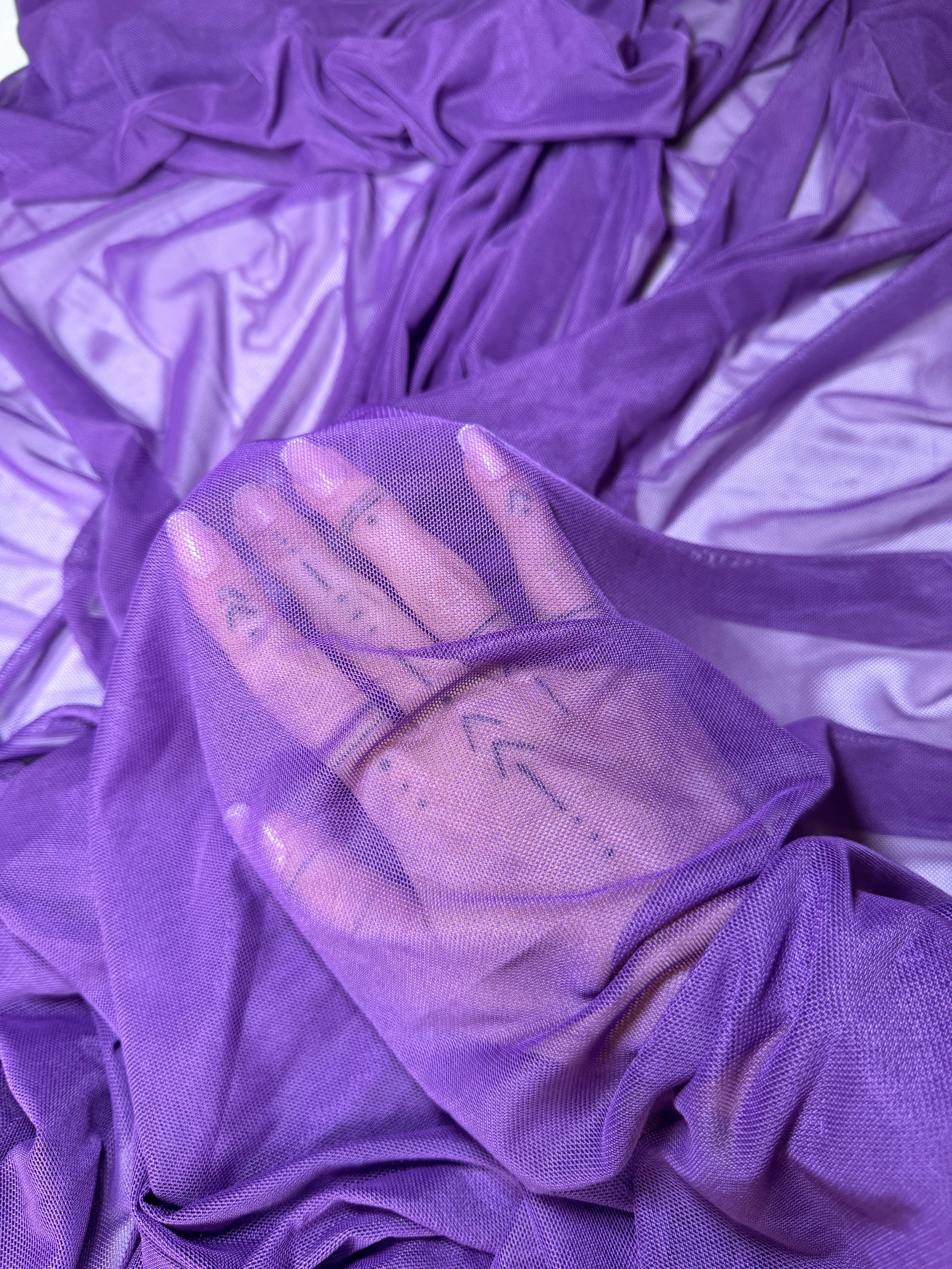 Purple 4 Way Stretch Power Mesh - Image 9