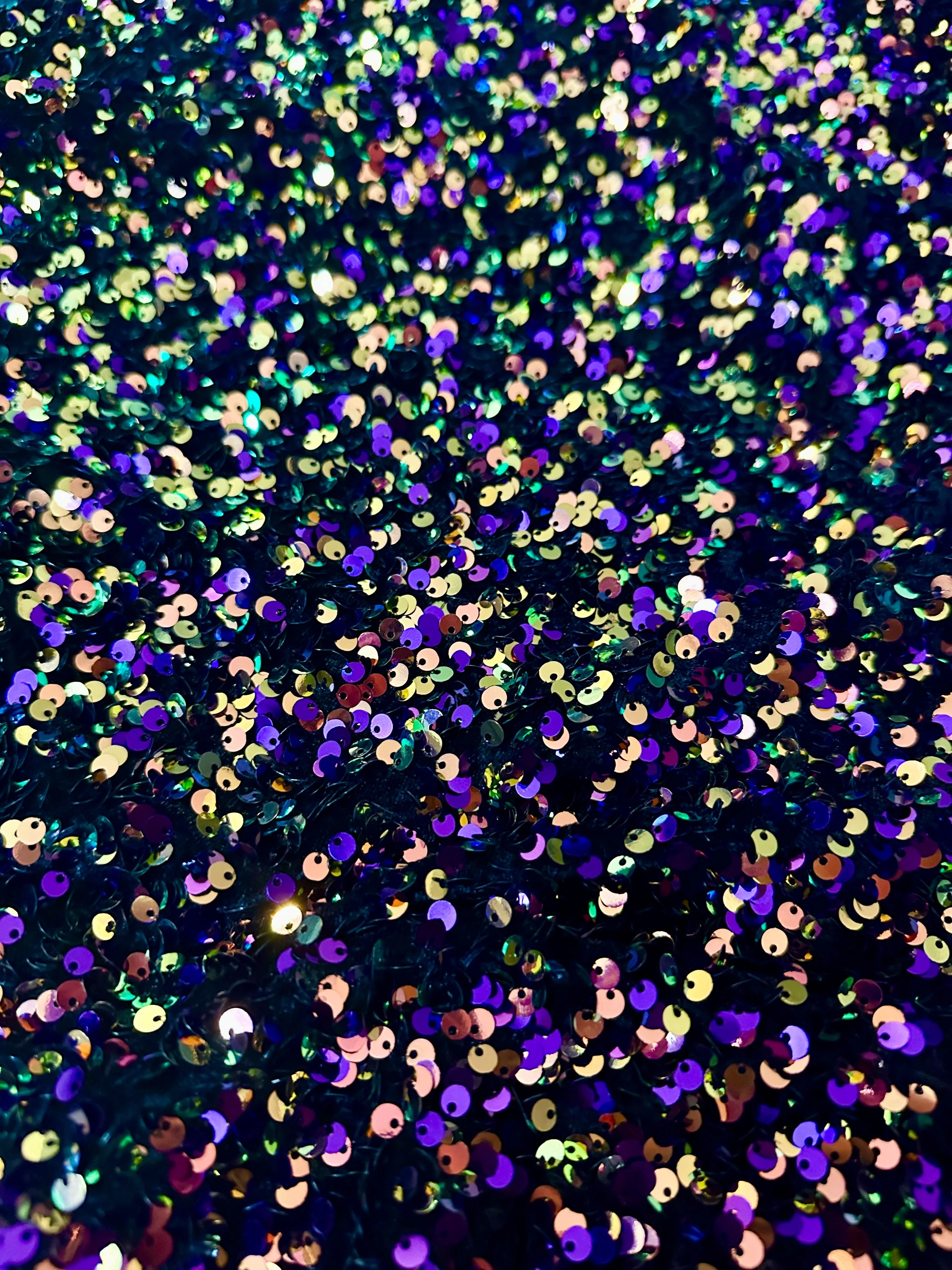 Iridescent Purple Sequin on Velvet - Image 4