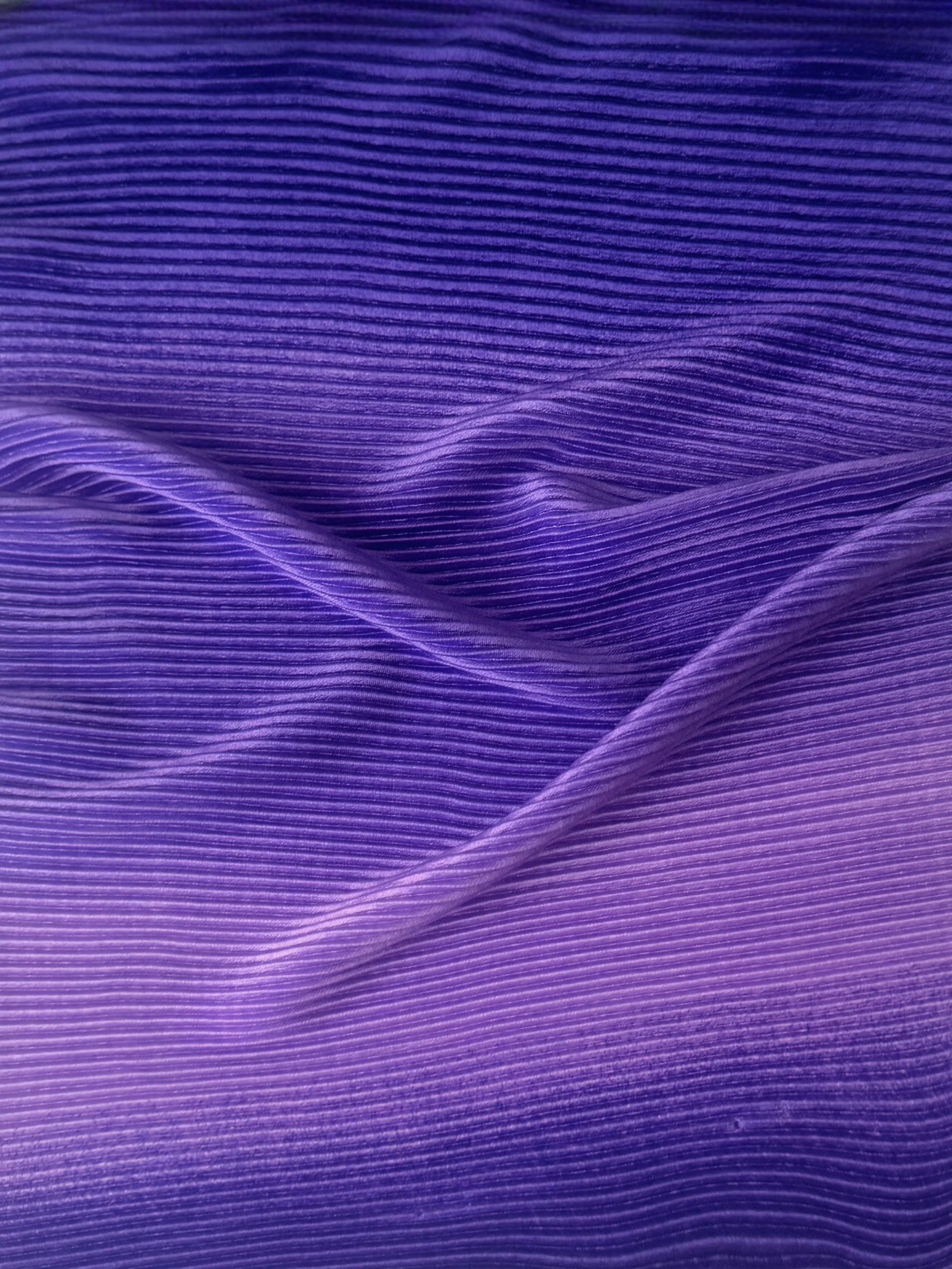 Purple Ombre Pleated Knit
