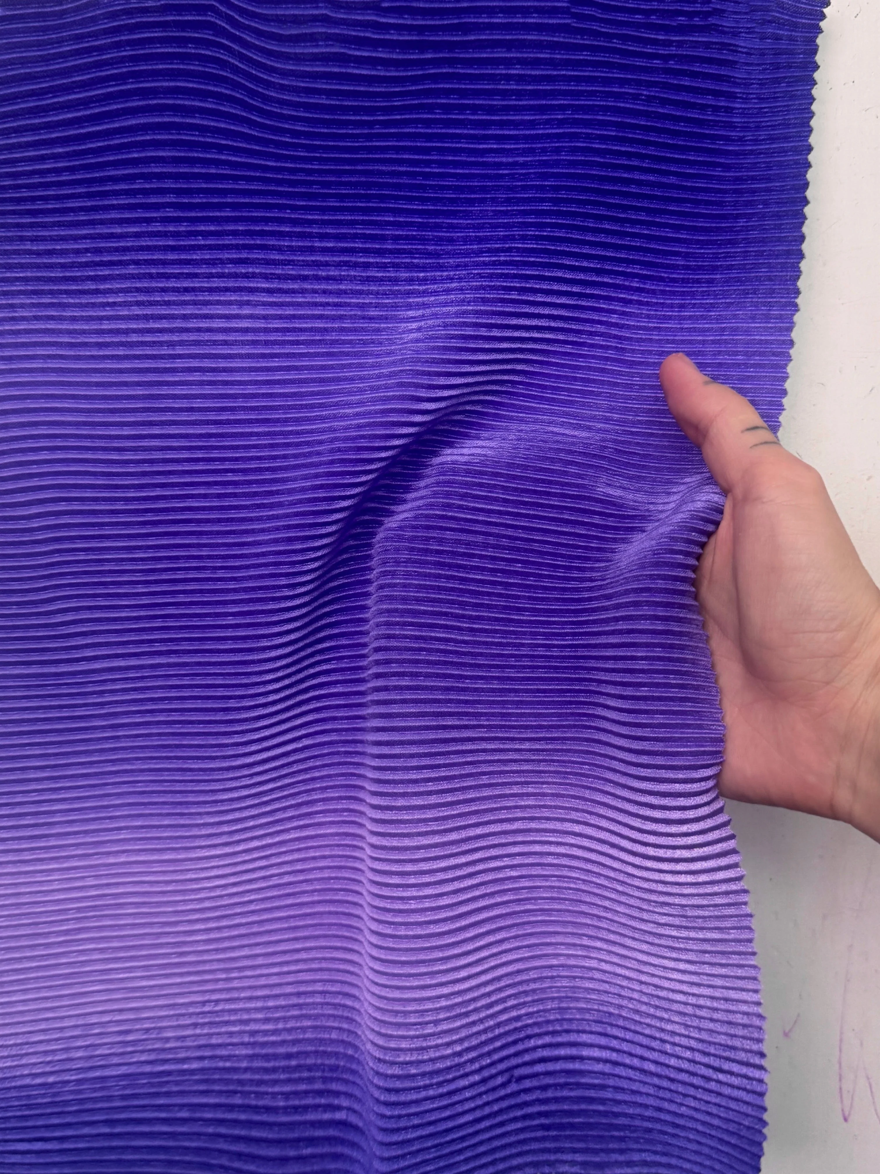 Purple Ombre Pleated Knit - Image 2