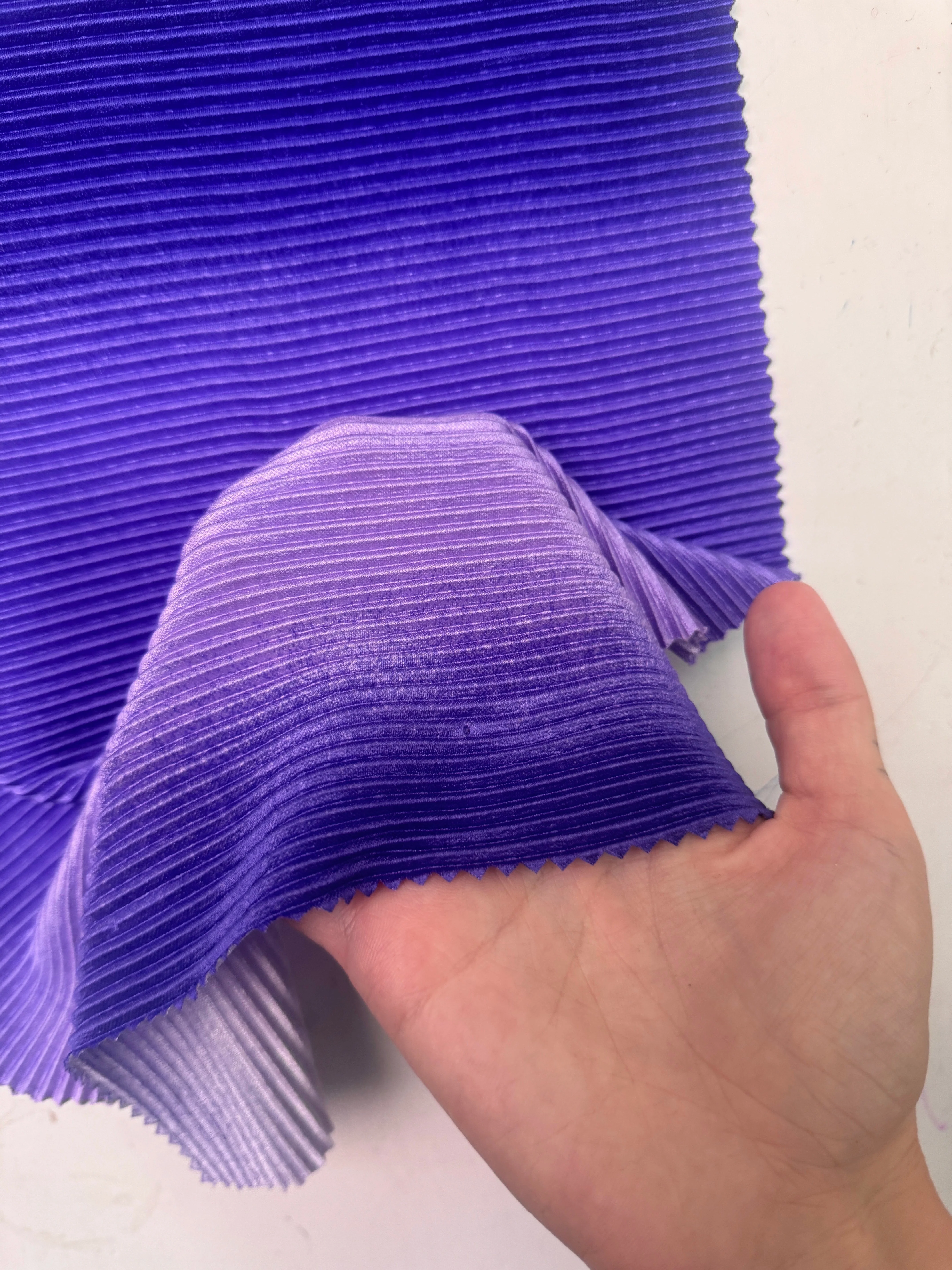 Purple Ombre Pleated Knit - Image 4