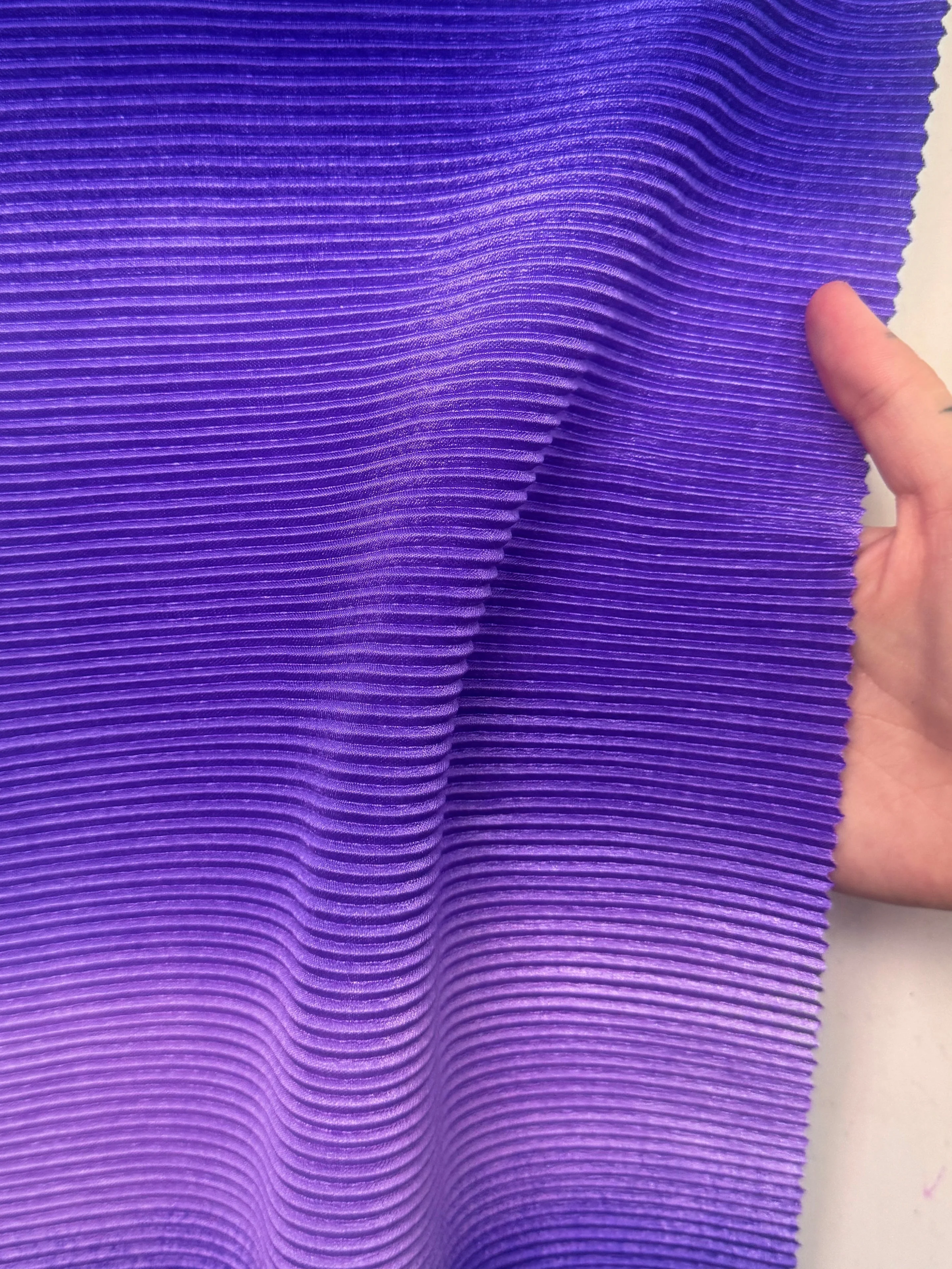 Purple Ombre Pleated Knit - Image 6