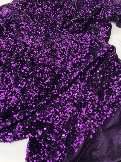 Purple Sequin on Velvet - Image 3