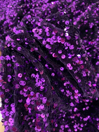 Purple Sequin on Velvet - Image 9
