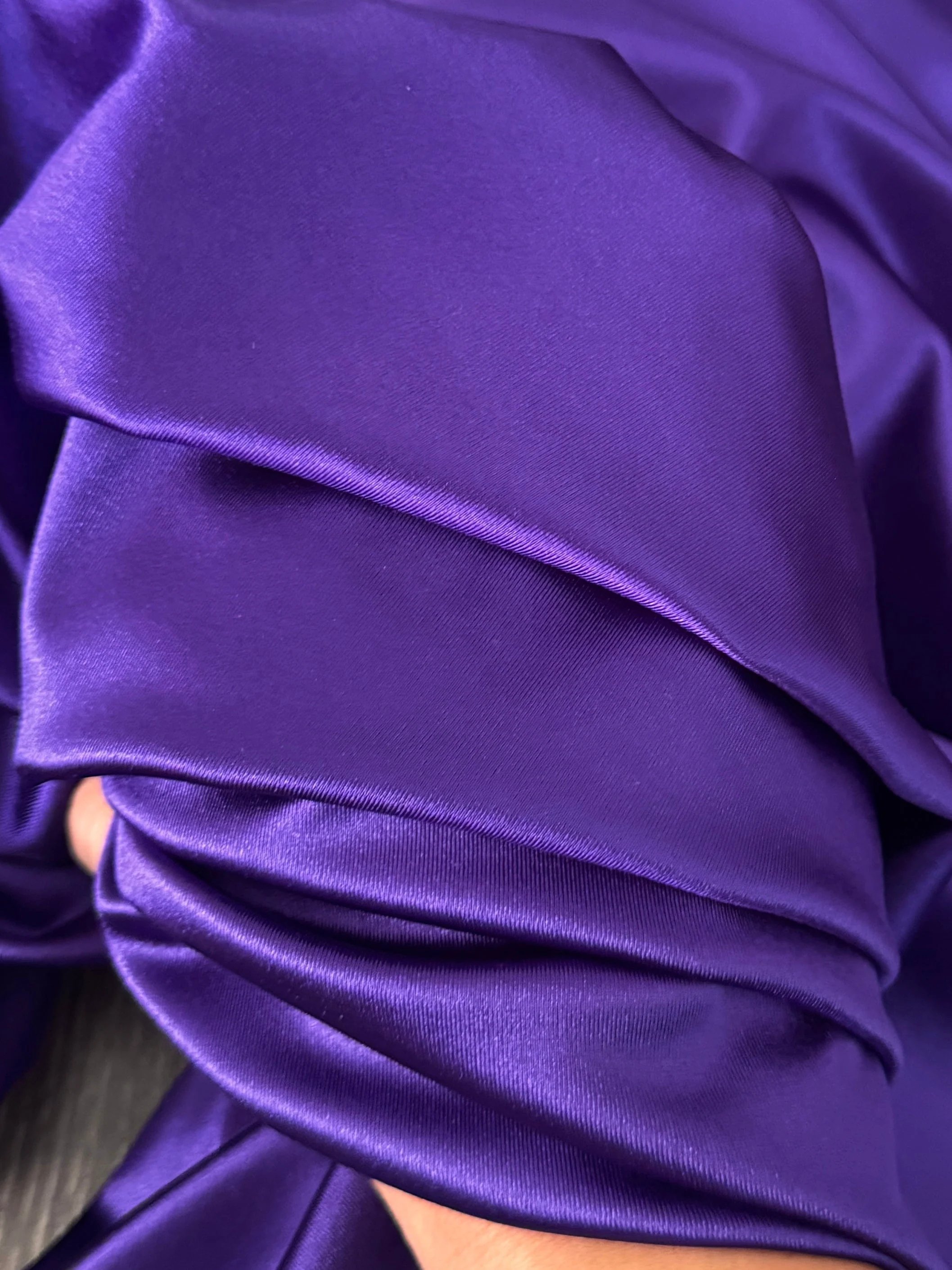 Purple Shiny Nylon Spandex - Image 4