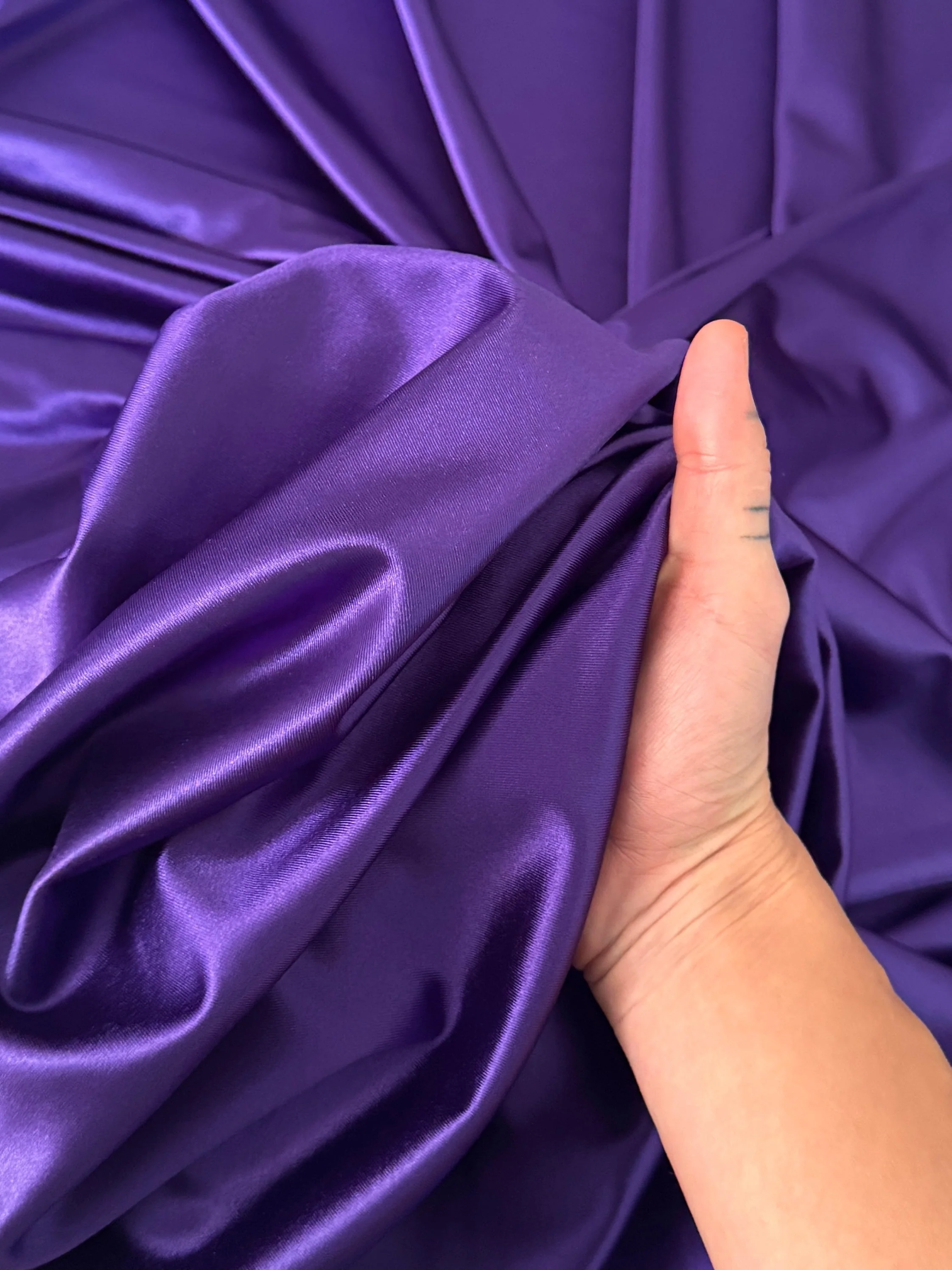 Purple Shiny Nylon Spandex - Image 6