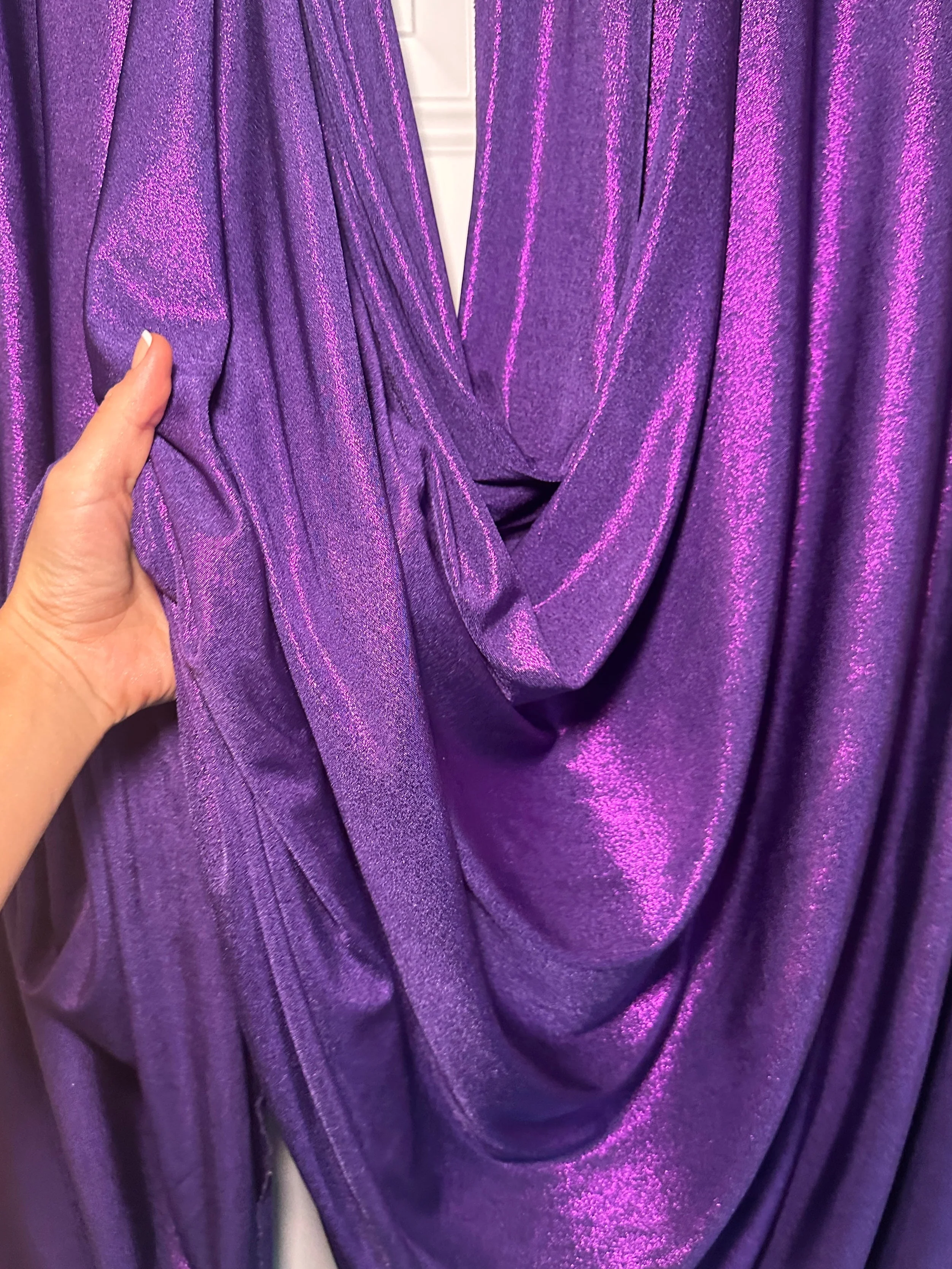 Purple Slinky Foiled Jersey - Image 3