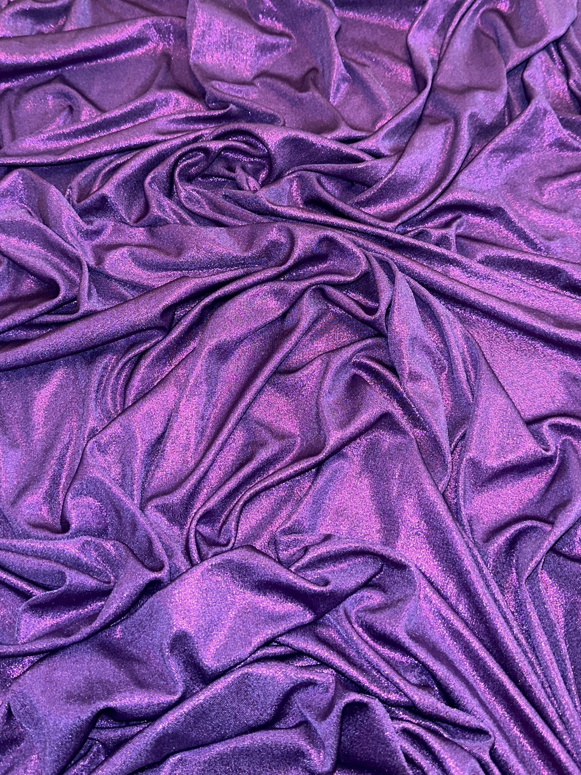 Purple Slinky Foiled Jersey - Image 4