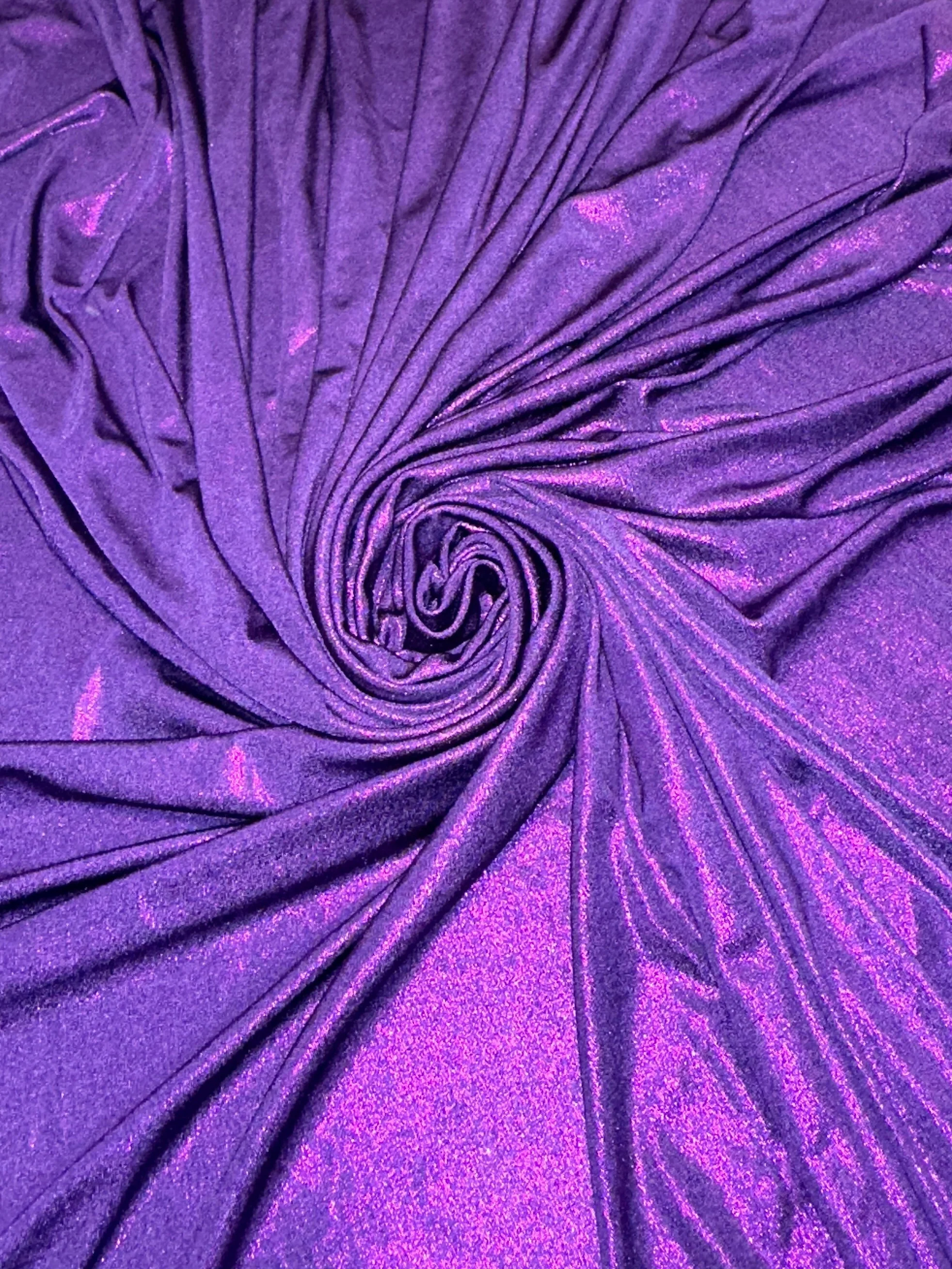 Purple Slinky Foiled Jersey - Image 5