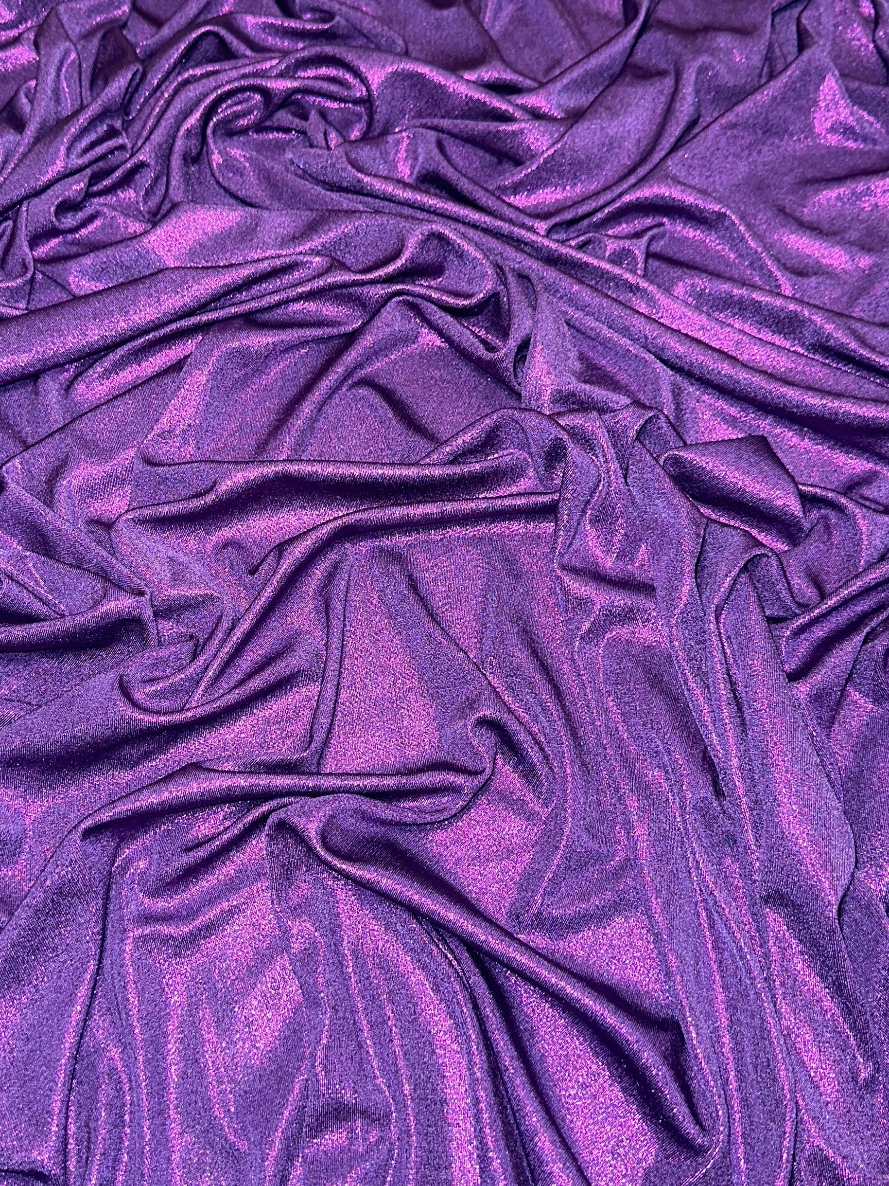 Purple Slinky Foiled Jersey - Image 6