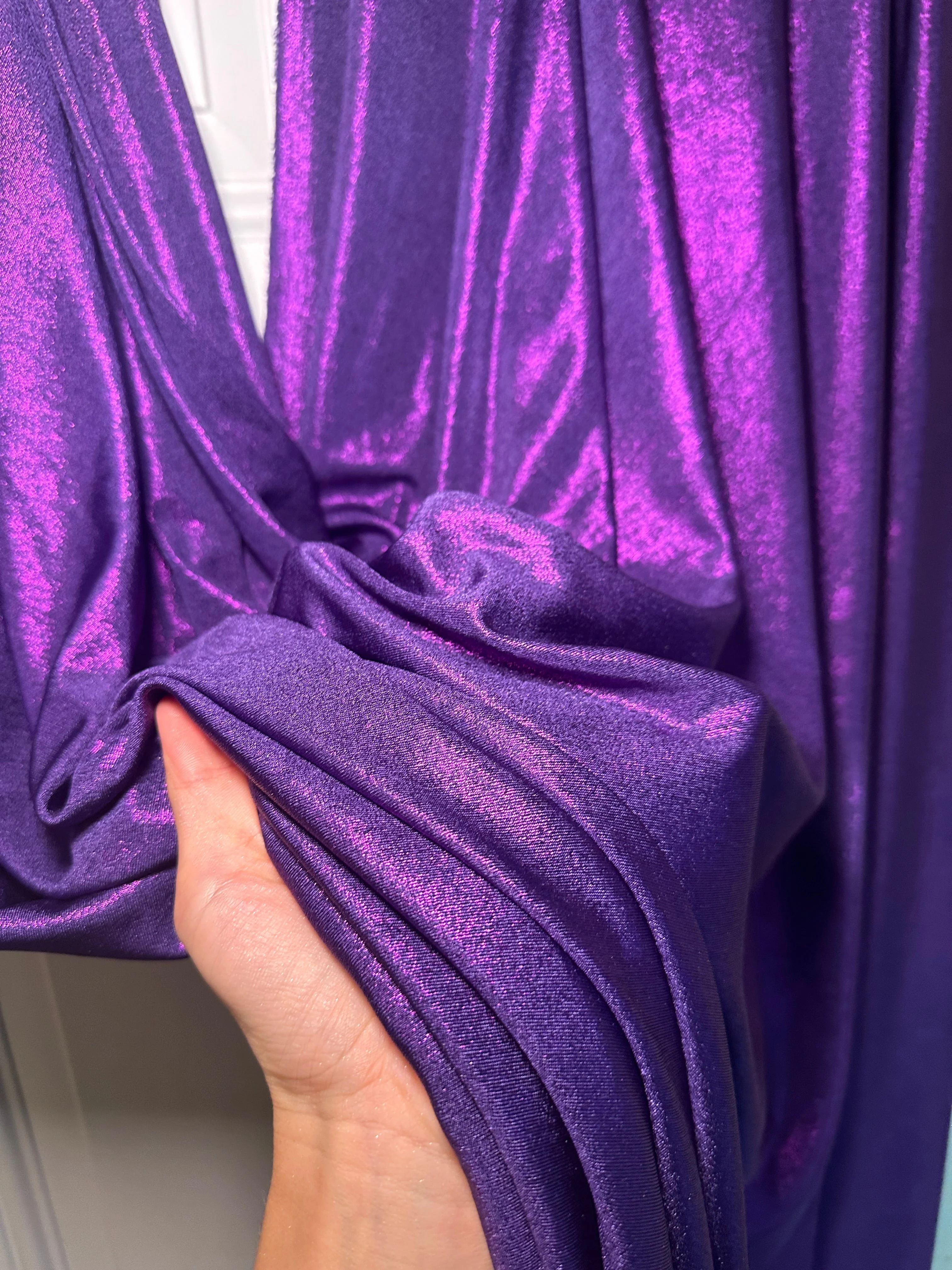 Purple Slinky Foiled Jersey - Image 7