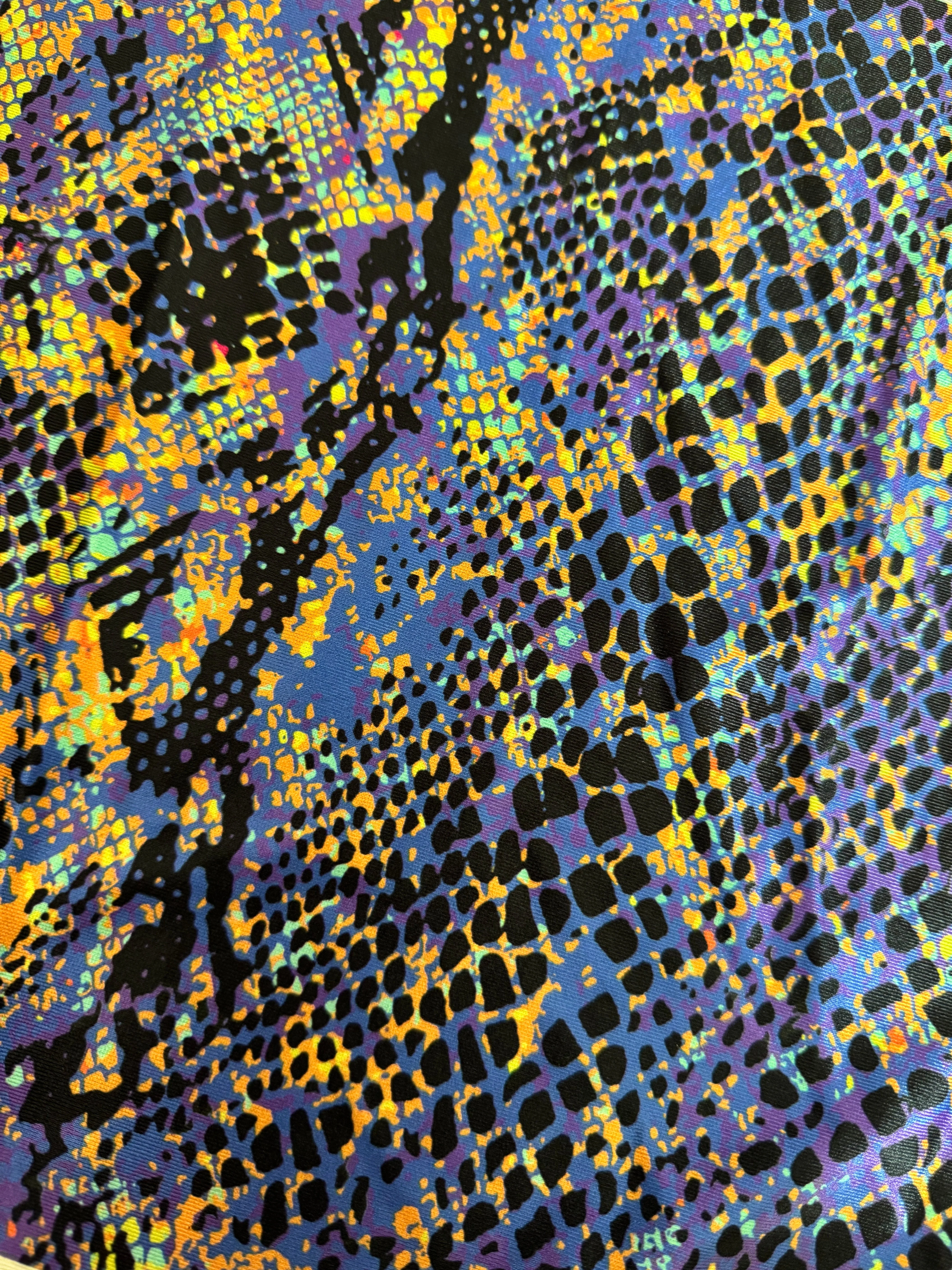 Purple Snake Print Nylon Spandex