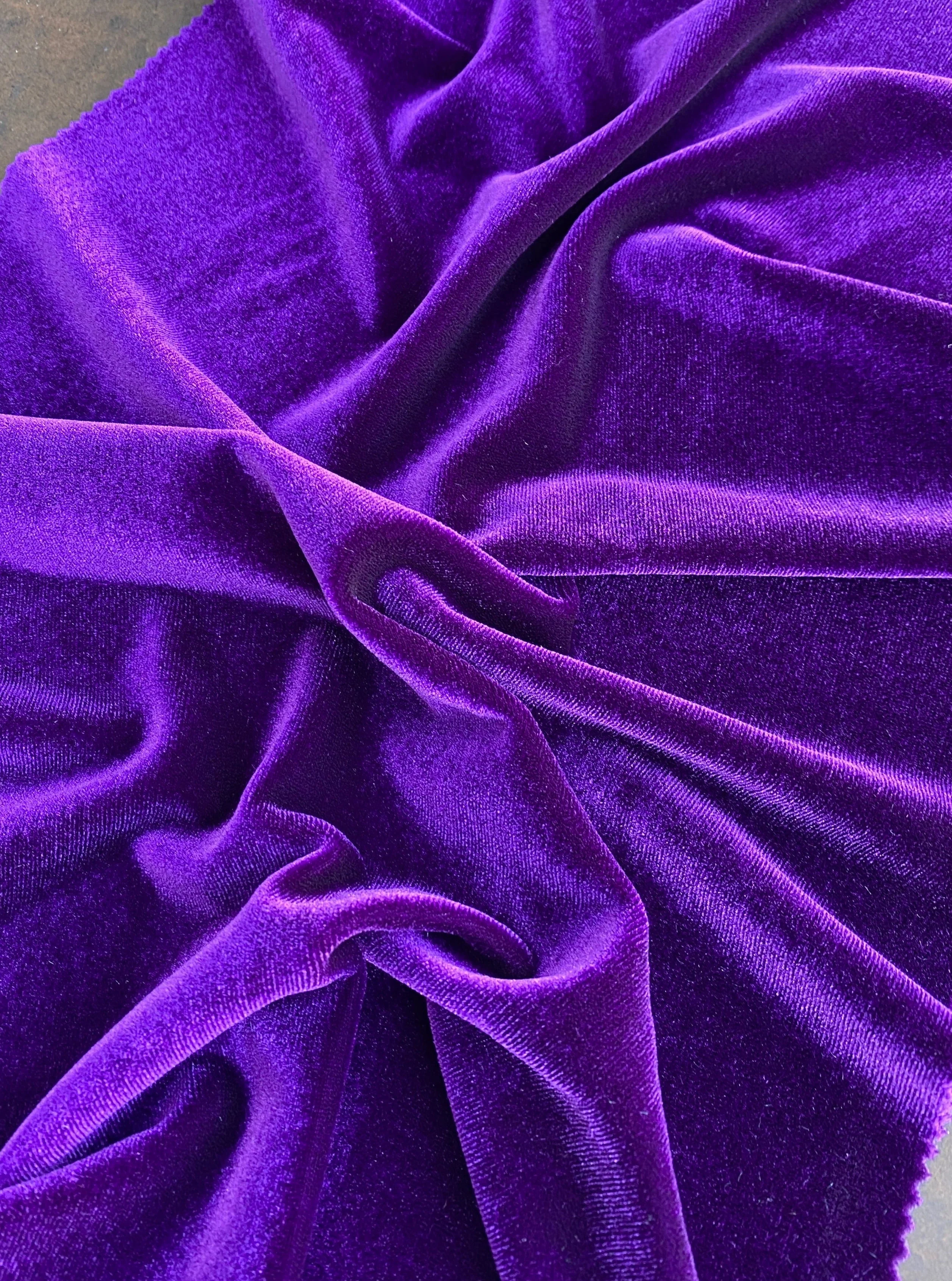 Purple Stretch Velvet - Image 3
