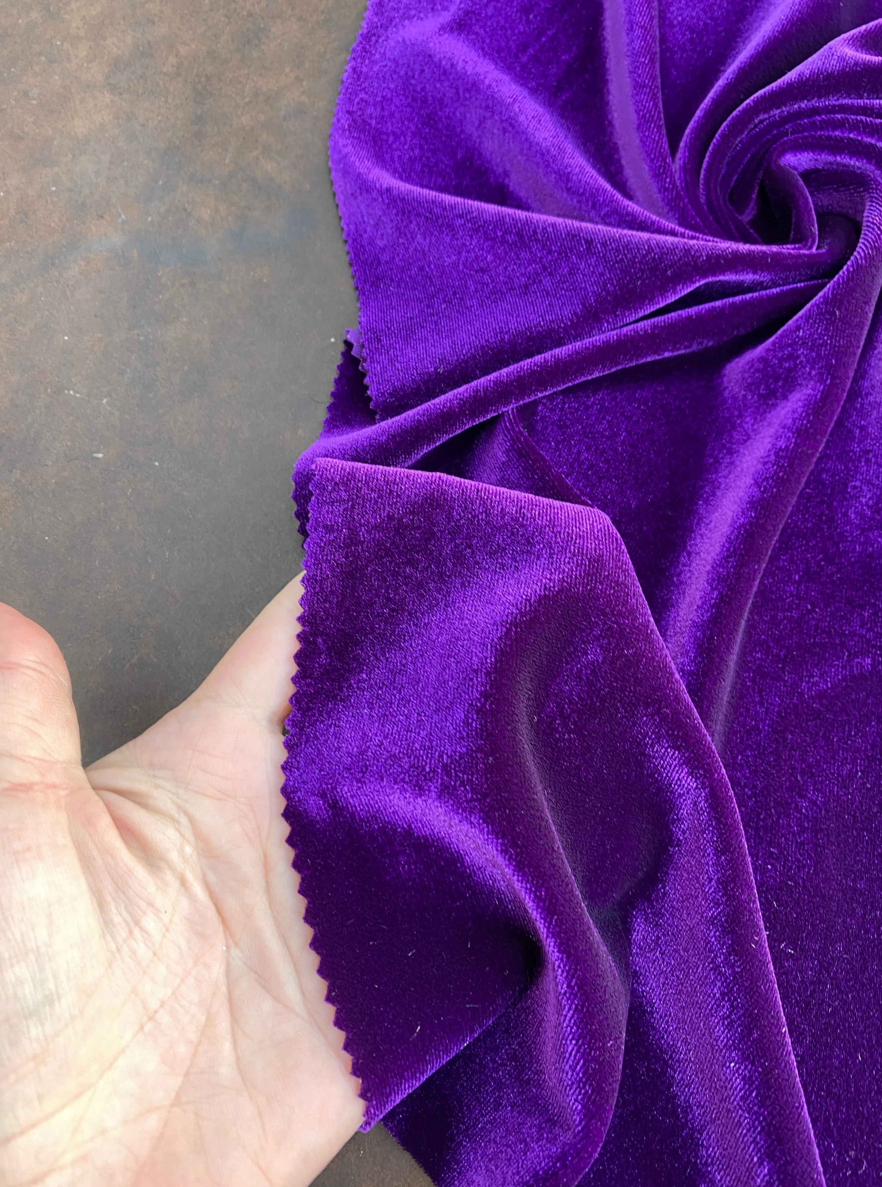 Purple Stretch Velvet - Image 4