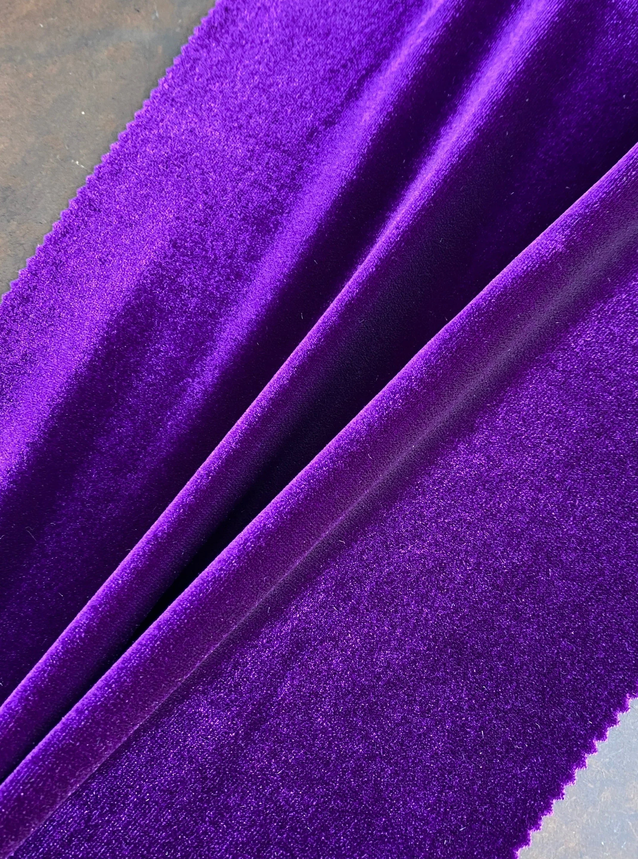 Purple Stretch Velvet - Image 5
