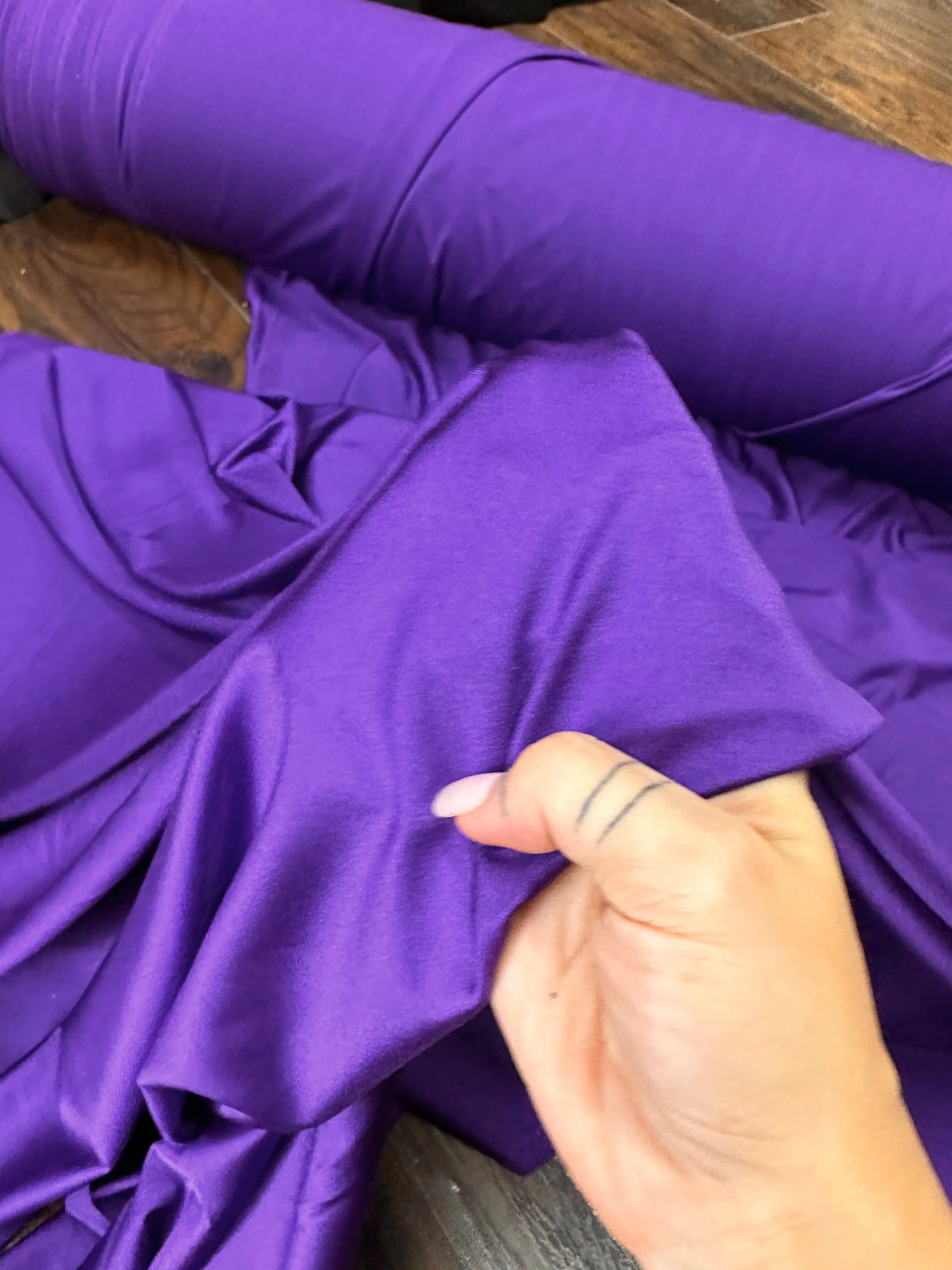 Purple Lulu Yoga Nylon Spandex - Image 4
