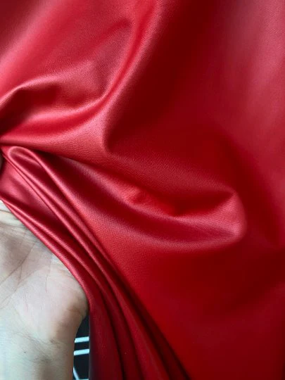 Red Stretch Faux Leather - Image 4