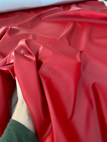 Red Stretch Faux Leather - Image 7