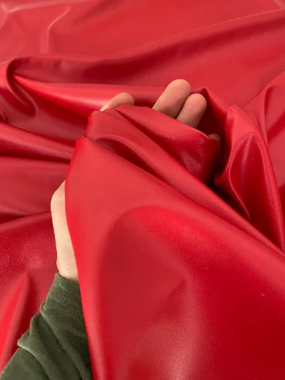 Red Stretch Faux Leather - Image 9