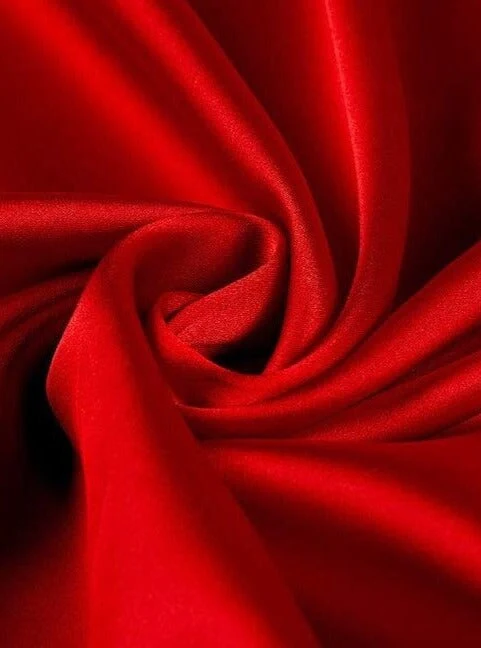 Red Duchesse Satin - Image 3