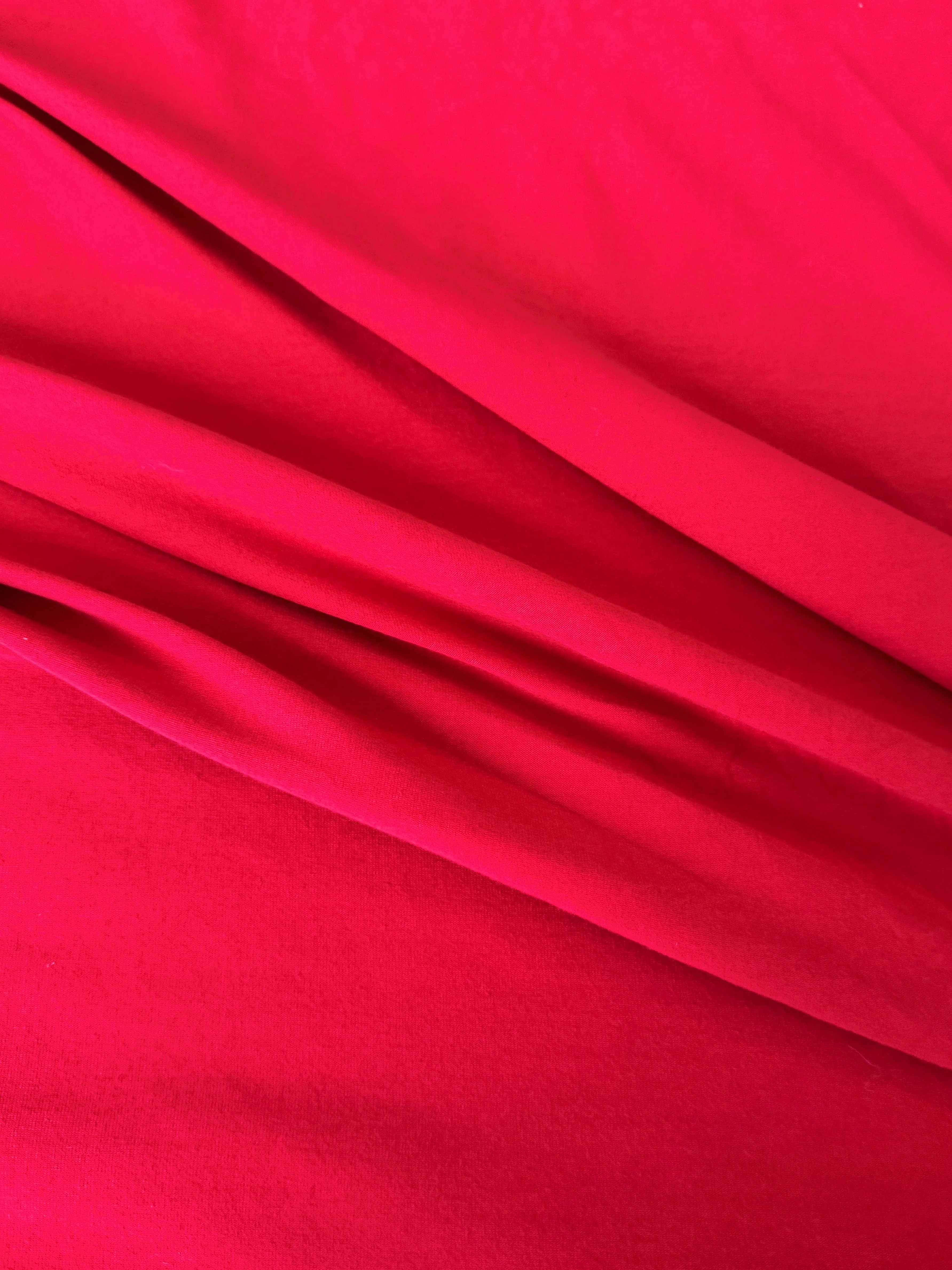 Red Cotton Jersey Knit - Image 3