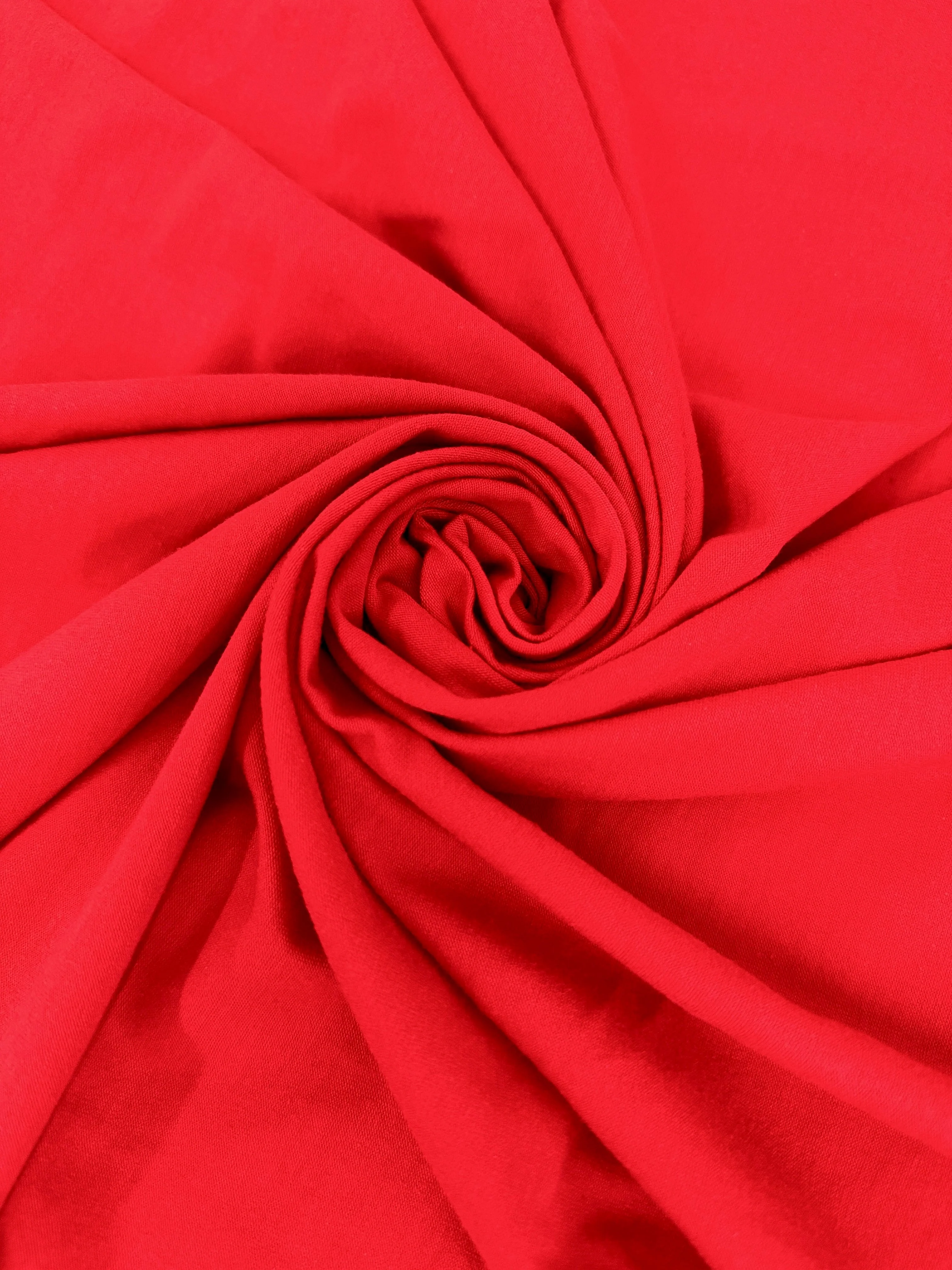 Red Cotton Jersey Knit - Image 5