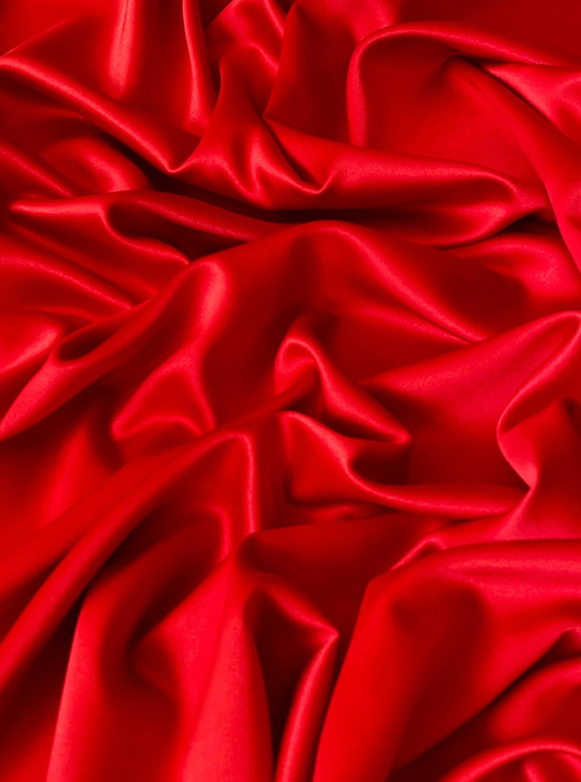Red Stretch Crepe Back Satin - Image 6