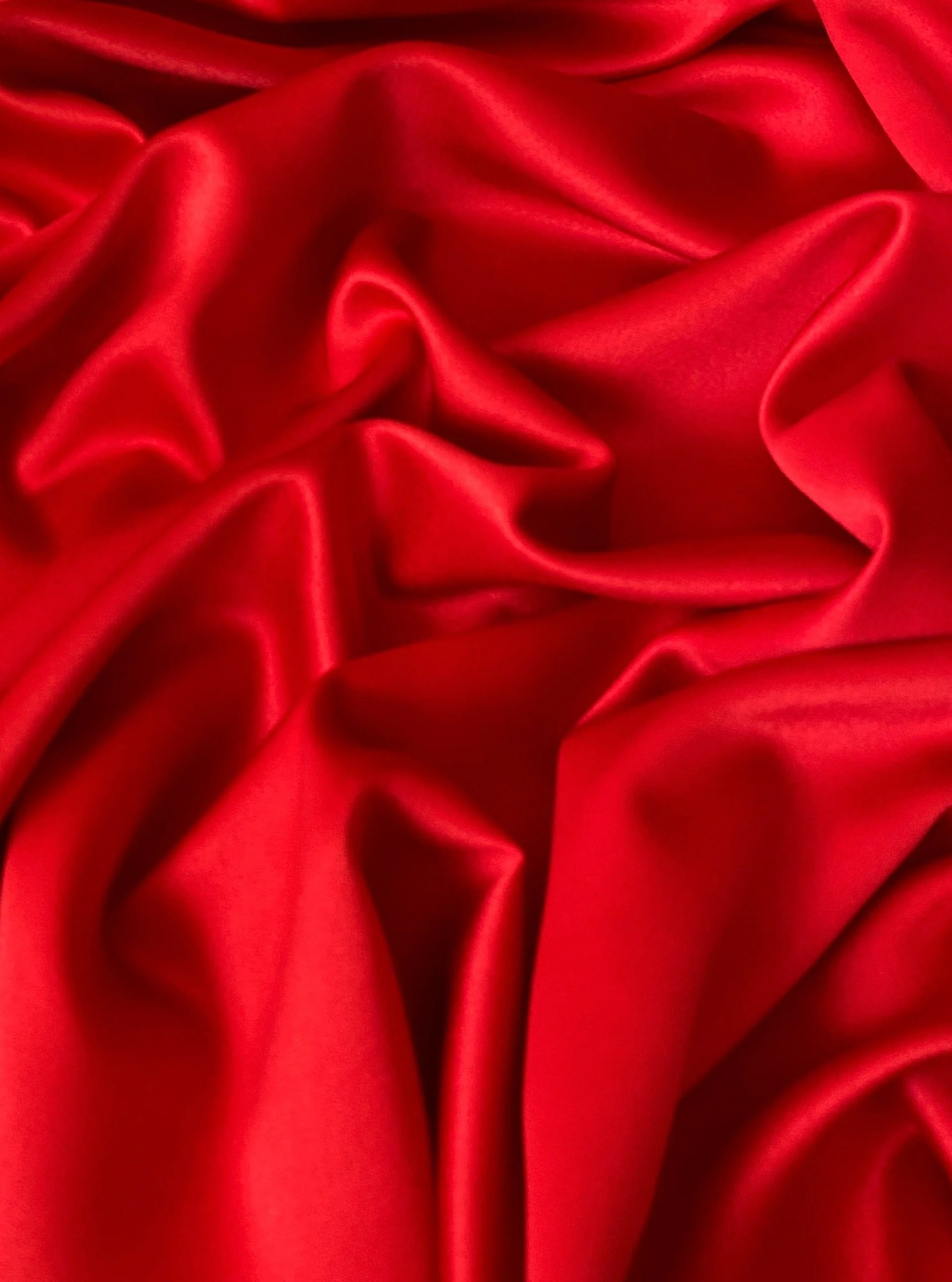 Red Stretch Crepe Back Satin - Image 9