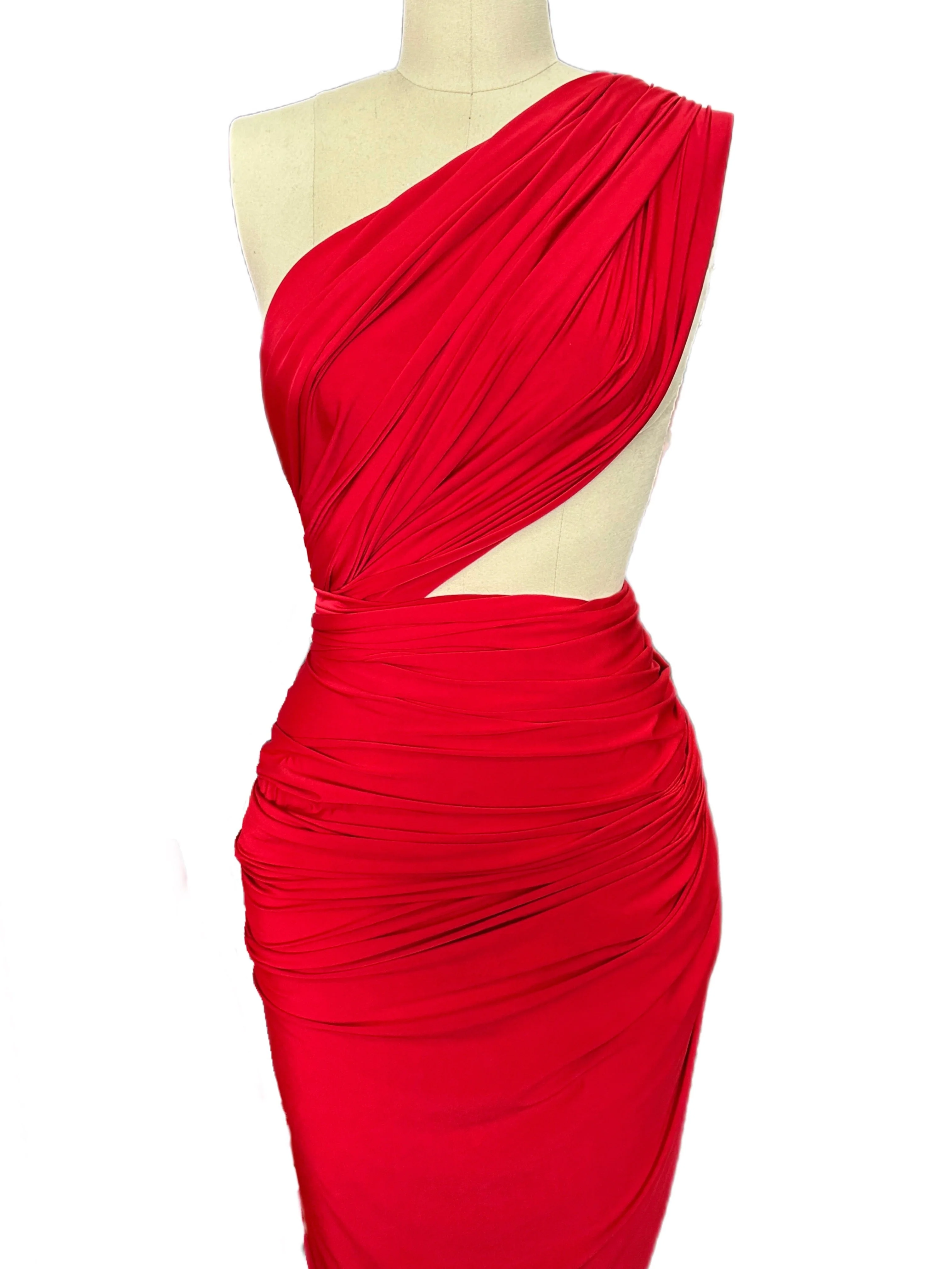 Red Double Brushed DTY Jersey - Image 10