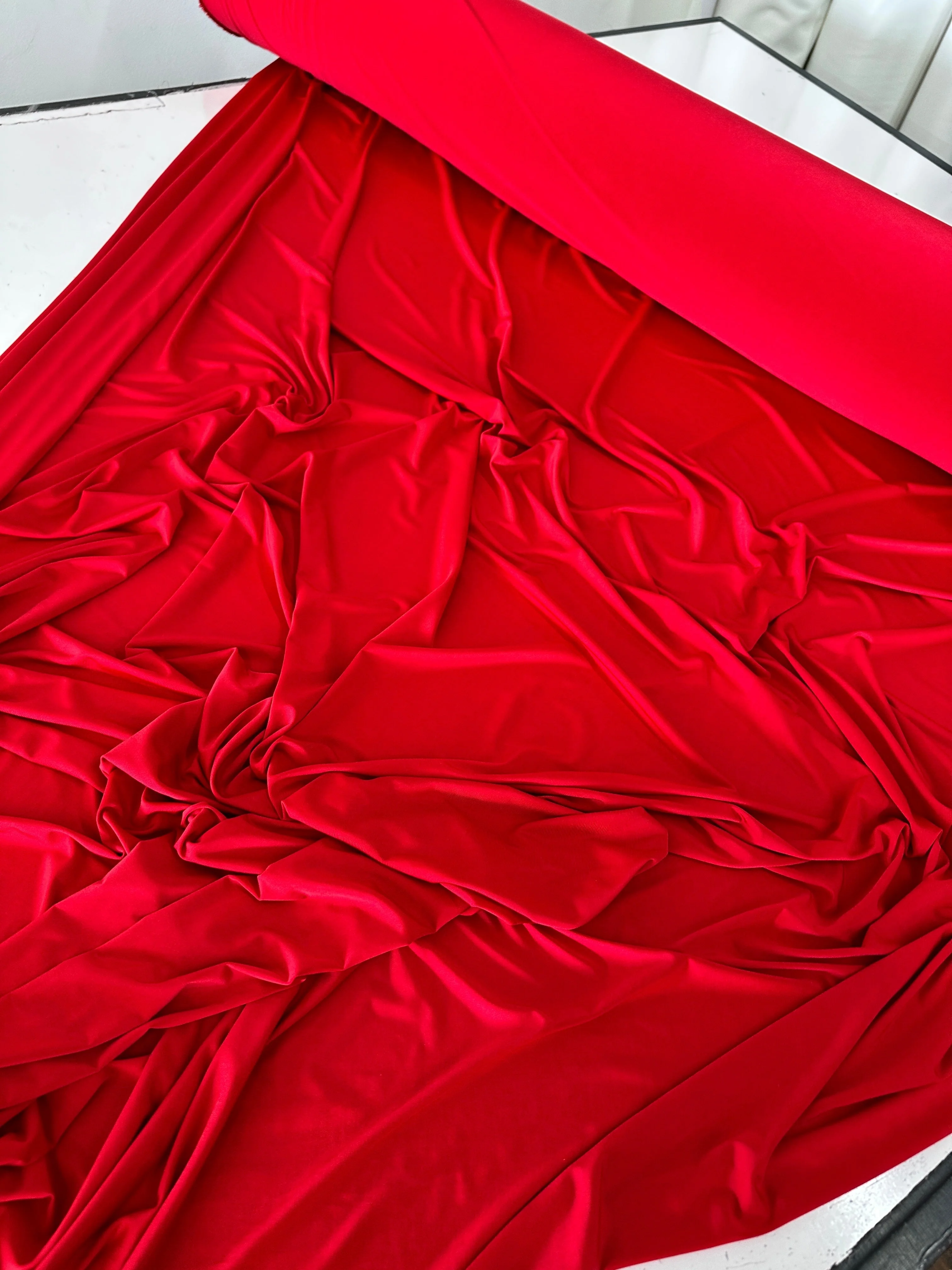 Red Double Brushed DTY Jersey - Image 7
